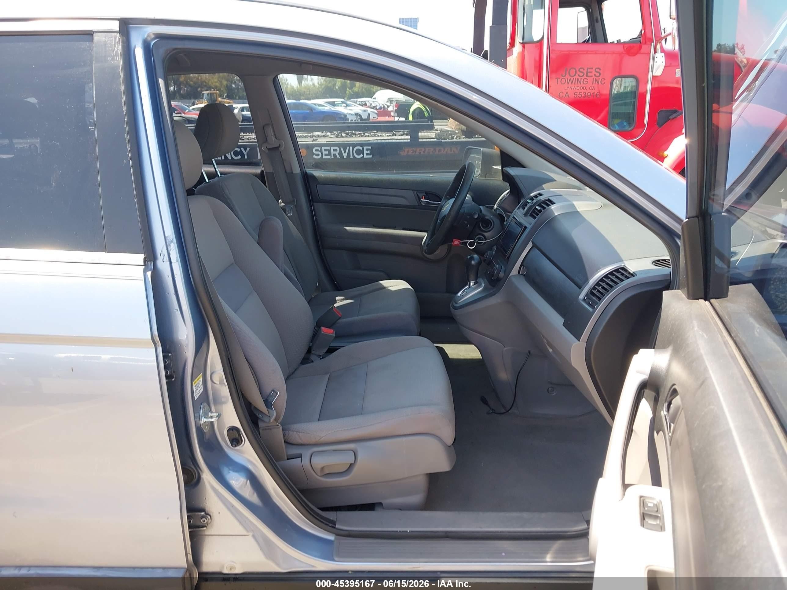 2007 Honda Cr-v Lx Blue vin: JHLRE38337C037385