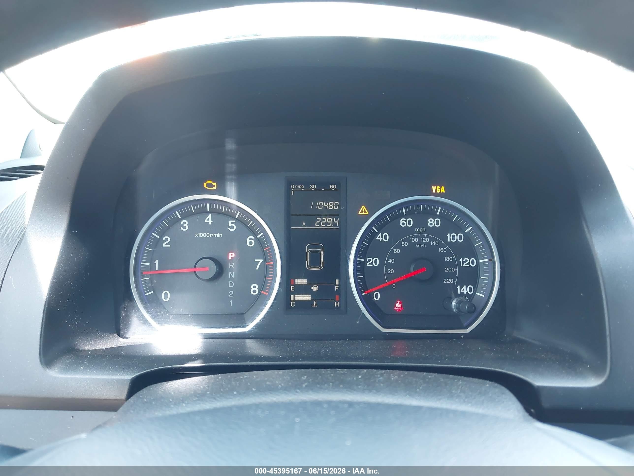2007 Honda Cr-v Lx Blue vin: JHLRE38337C037385