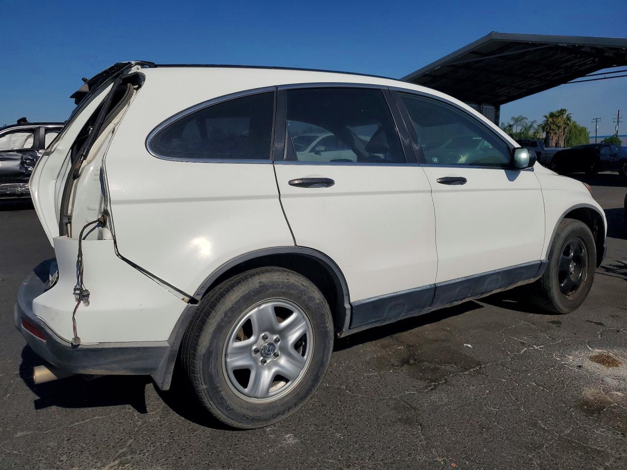 2007 Honda Cr-v Lx White vin: JHLRE38337C075246