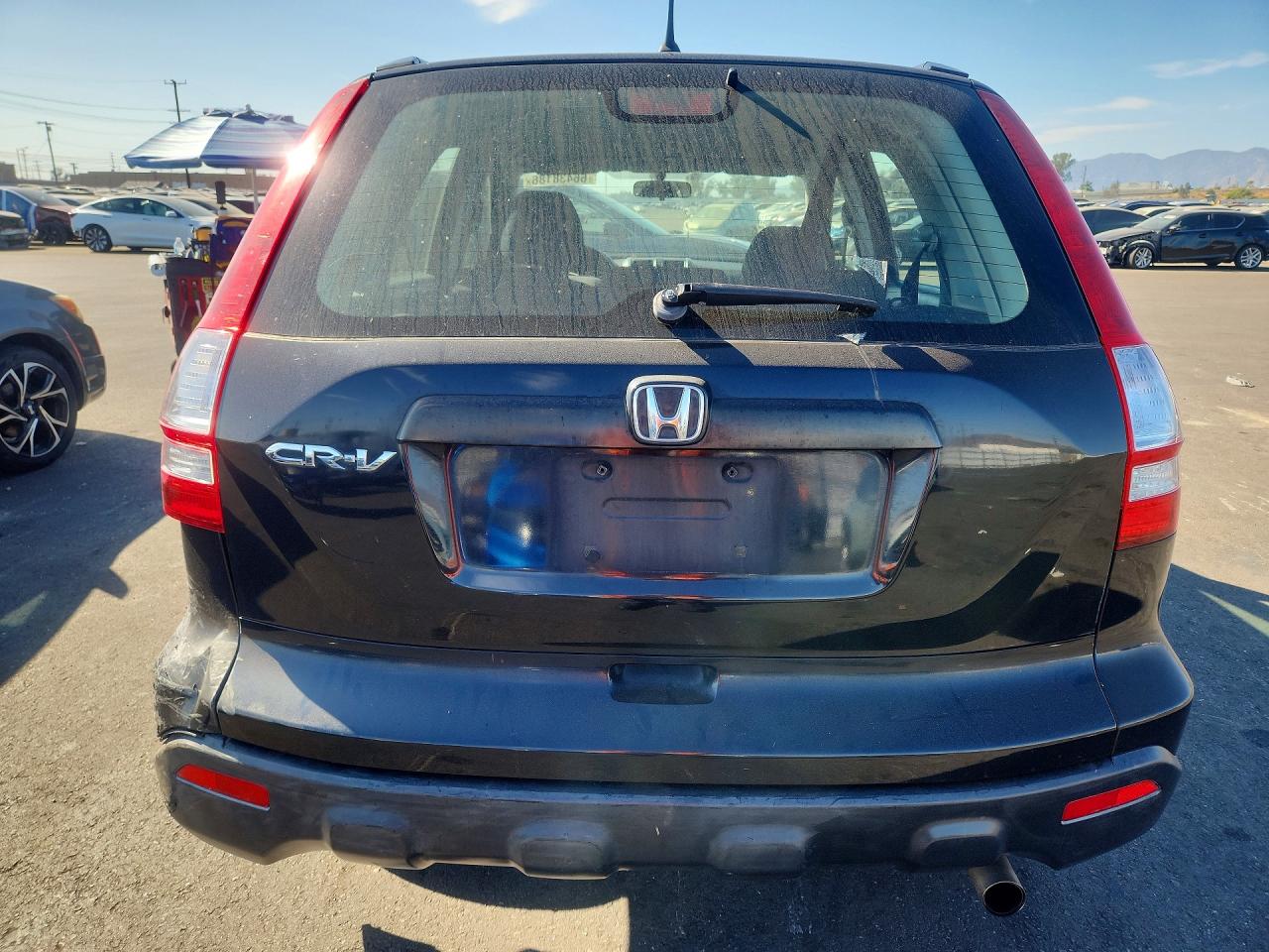 2007 Honda Cr-v Lx Black vin: JHLRE38337C080740