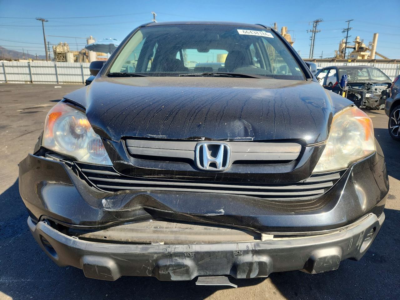 2007 Honda Cr-v Lx Black vin: JHLRE38337C080740