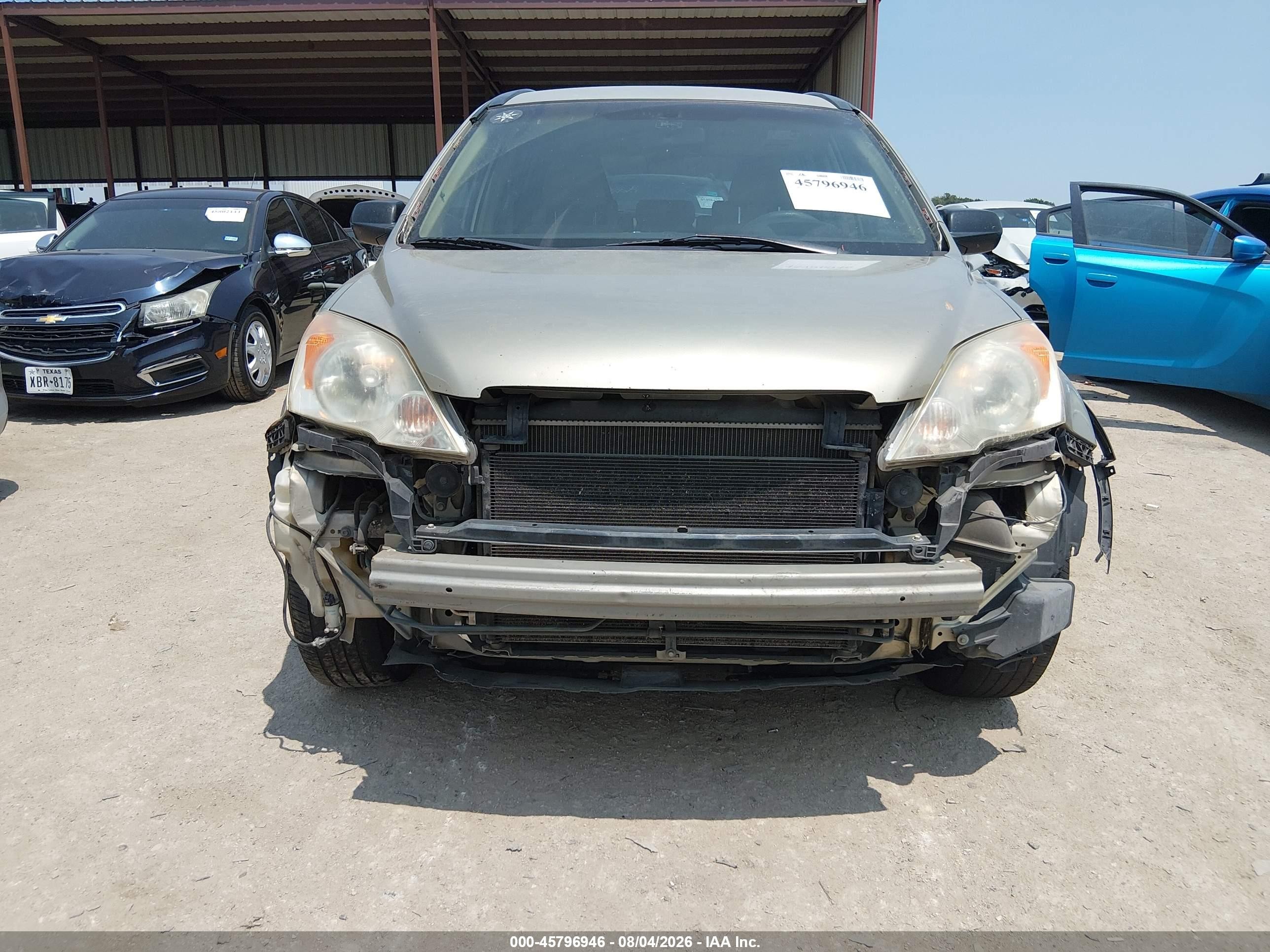 2008 Honda Cr-v Lx Gold vin: JHLRE38338C014190