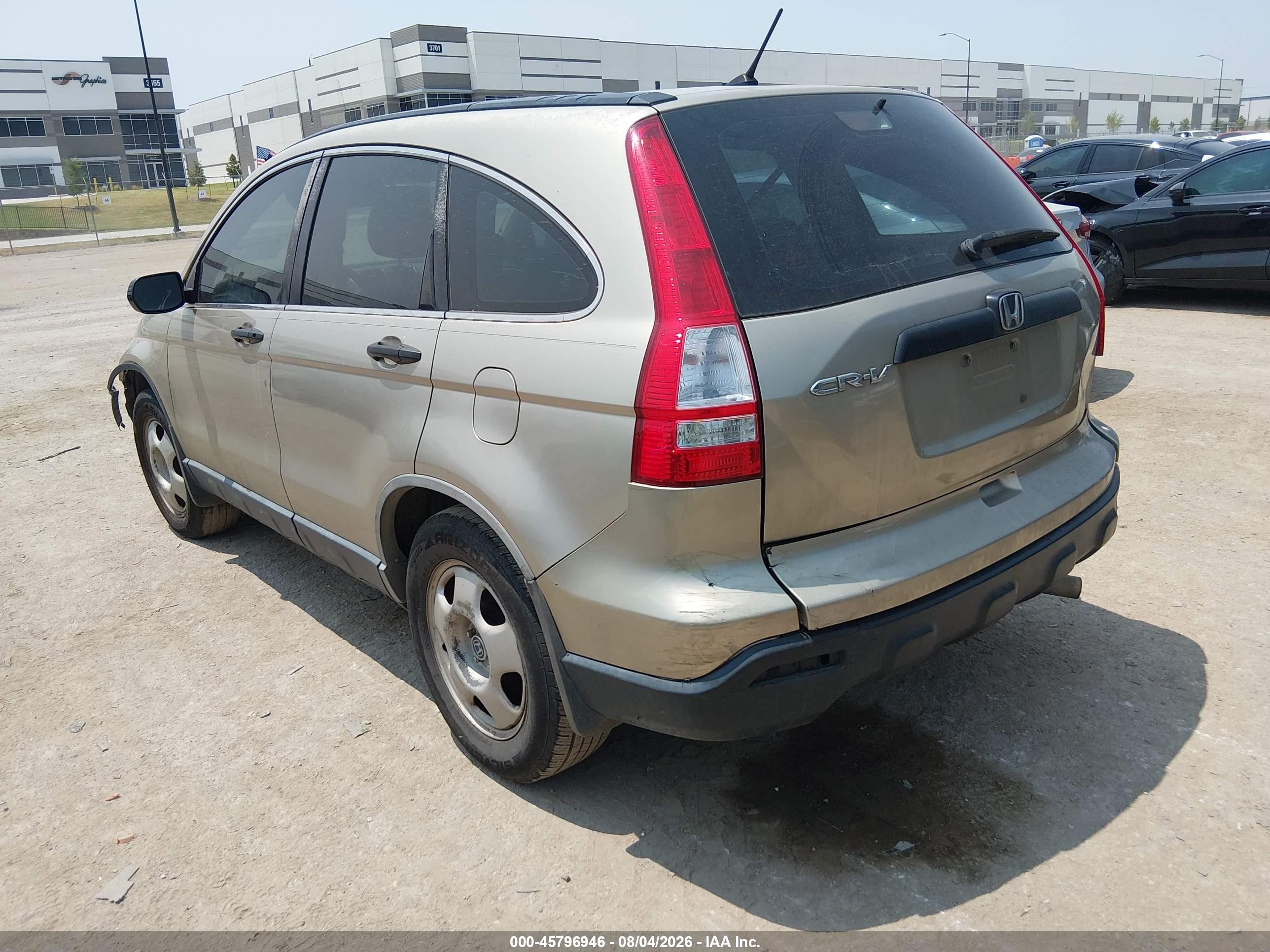 2008 Honda Cr-v Lx Gold vin: JHLRE38338C014190