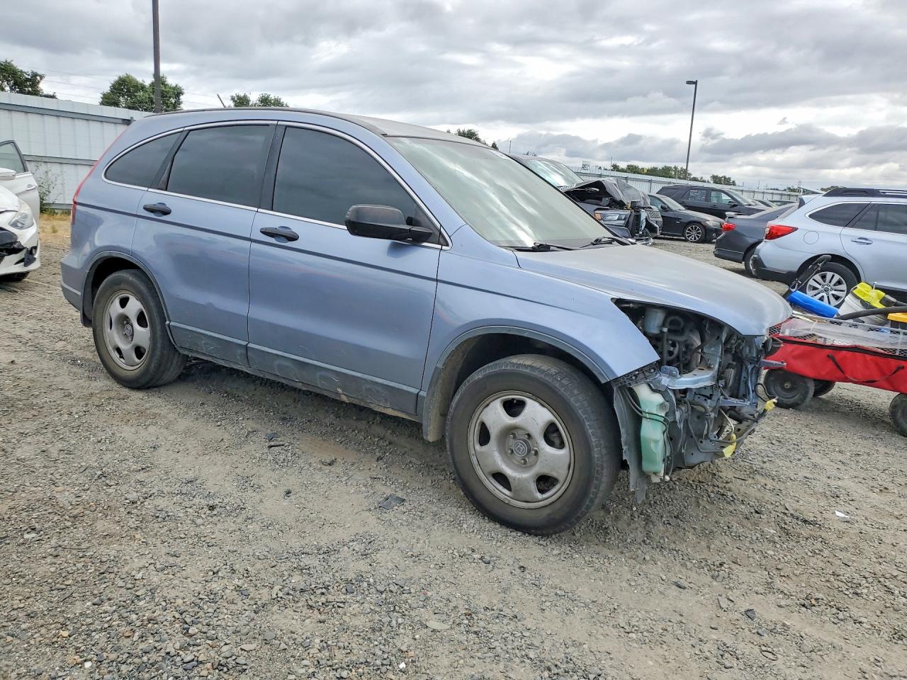 2008 Honda Cr-v Lx Blue vin: JHLRE38338C040756
