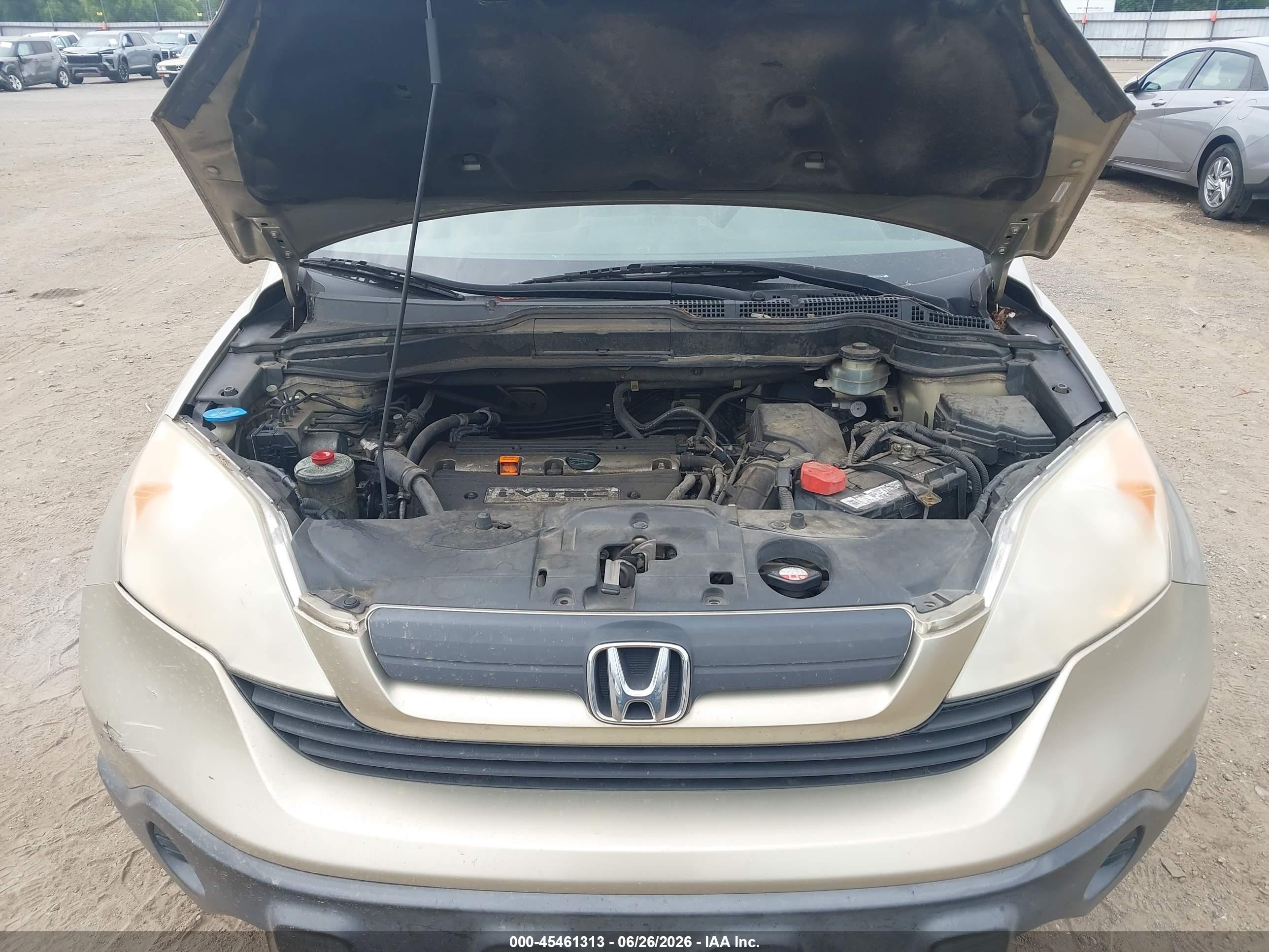 2009 Honda Cr-v Lx Gold vin: JHLRE38339C015373