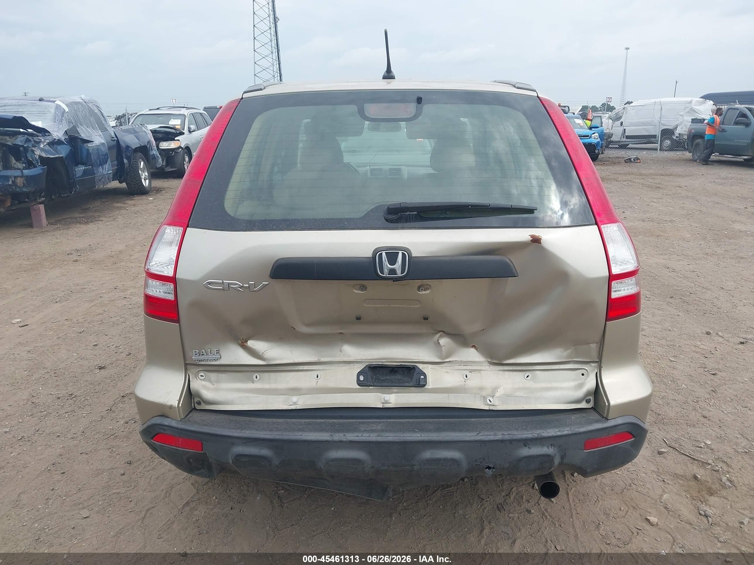 2009 Honda Cr-v Lx Gold vin: JHLRE38339C015373