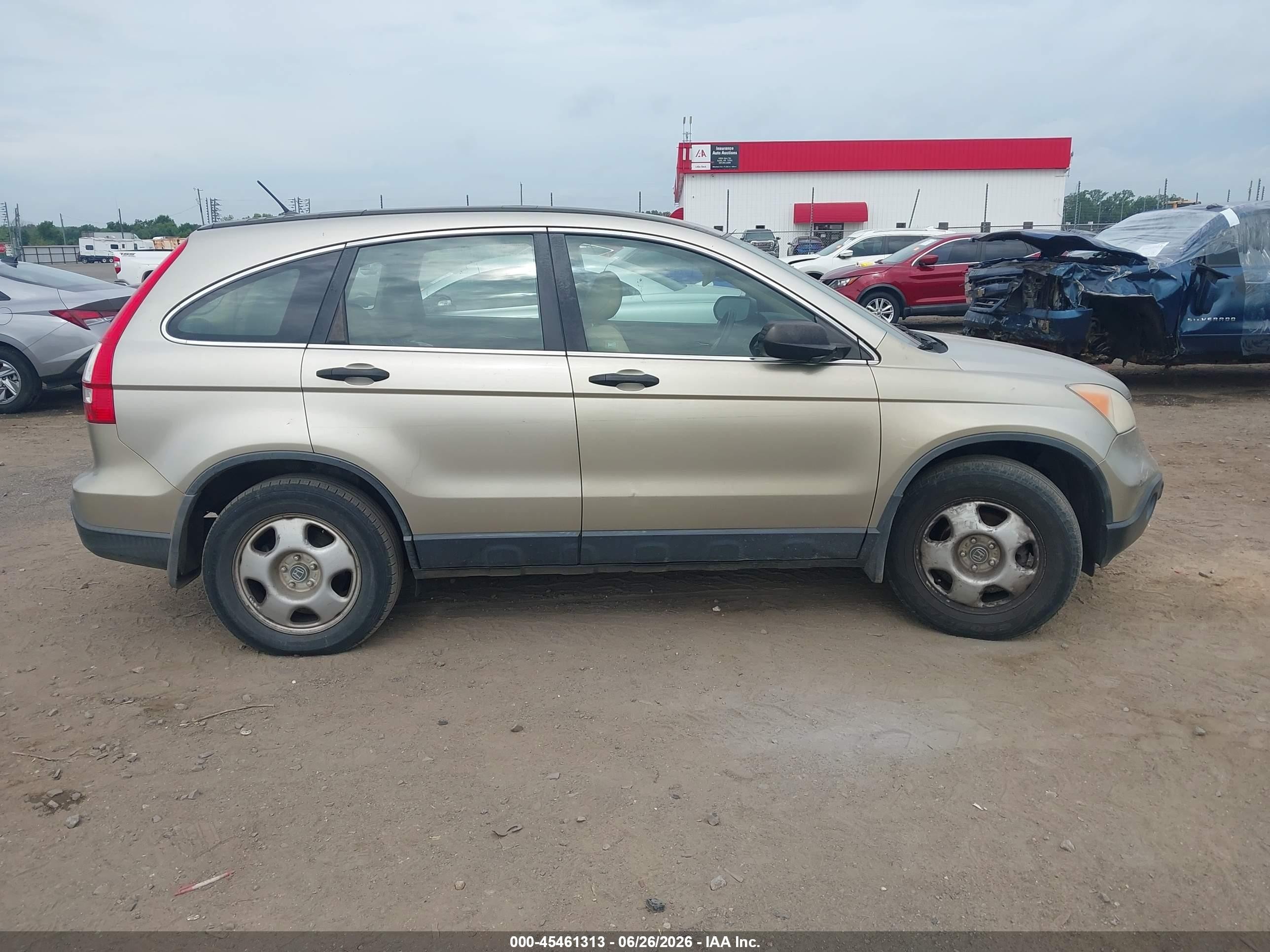 2009 Honda Cr-v Lx Gold vin: JHLRE38339C015373