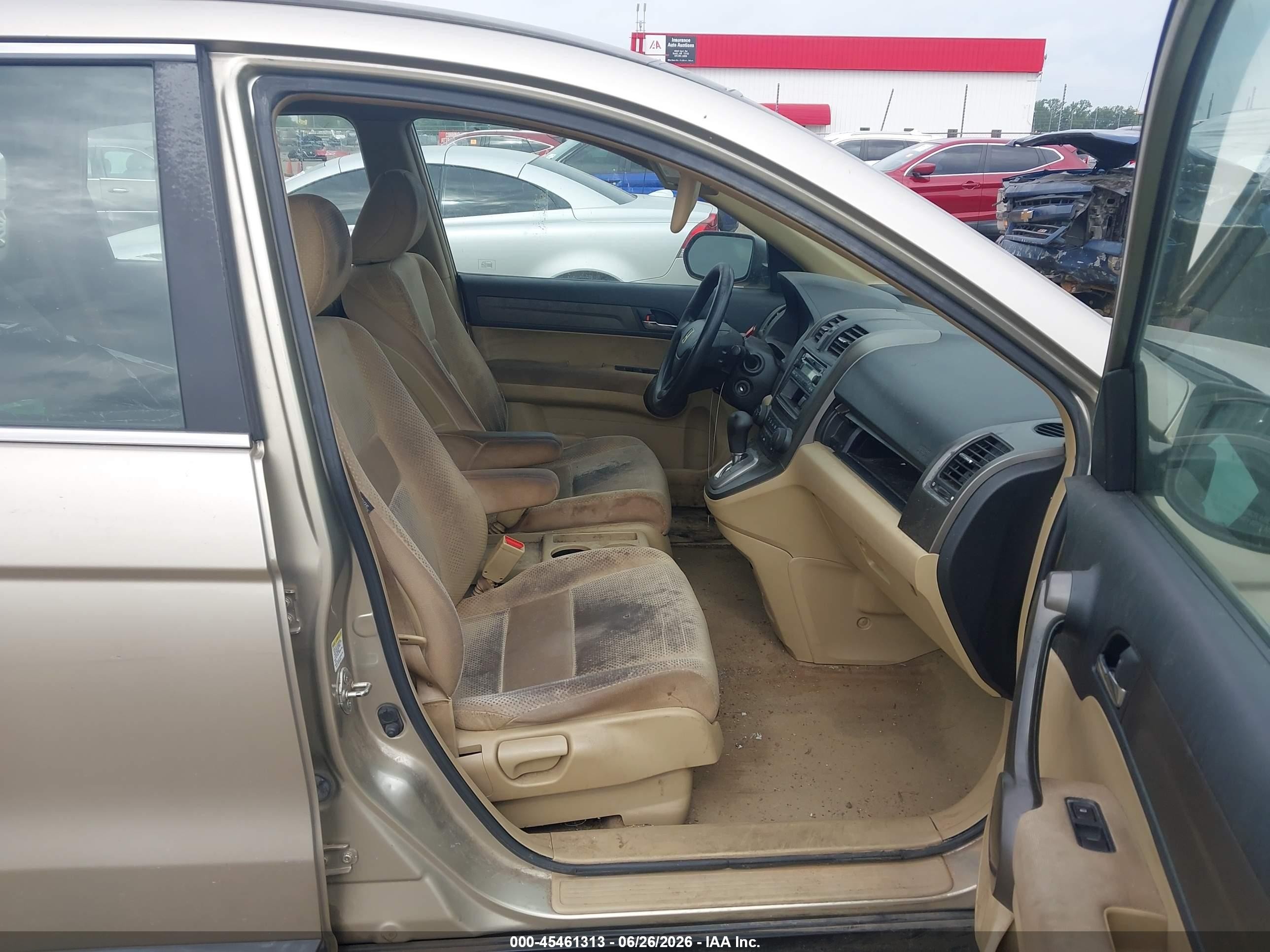 2009 Honda Cr-v Lx Gold vin: JHLRE38339C015373