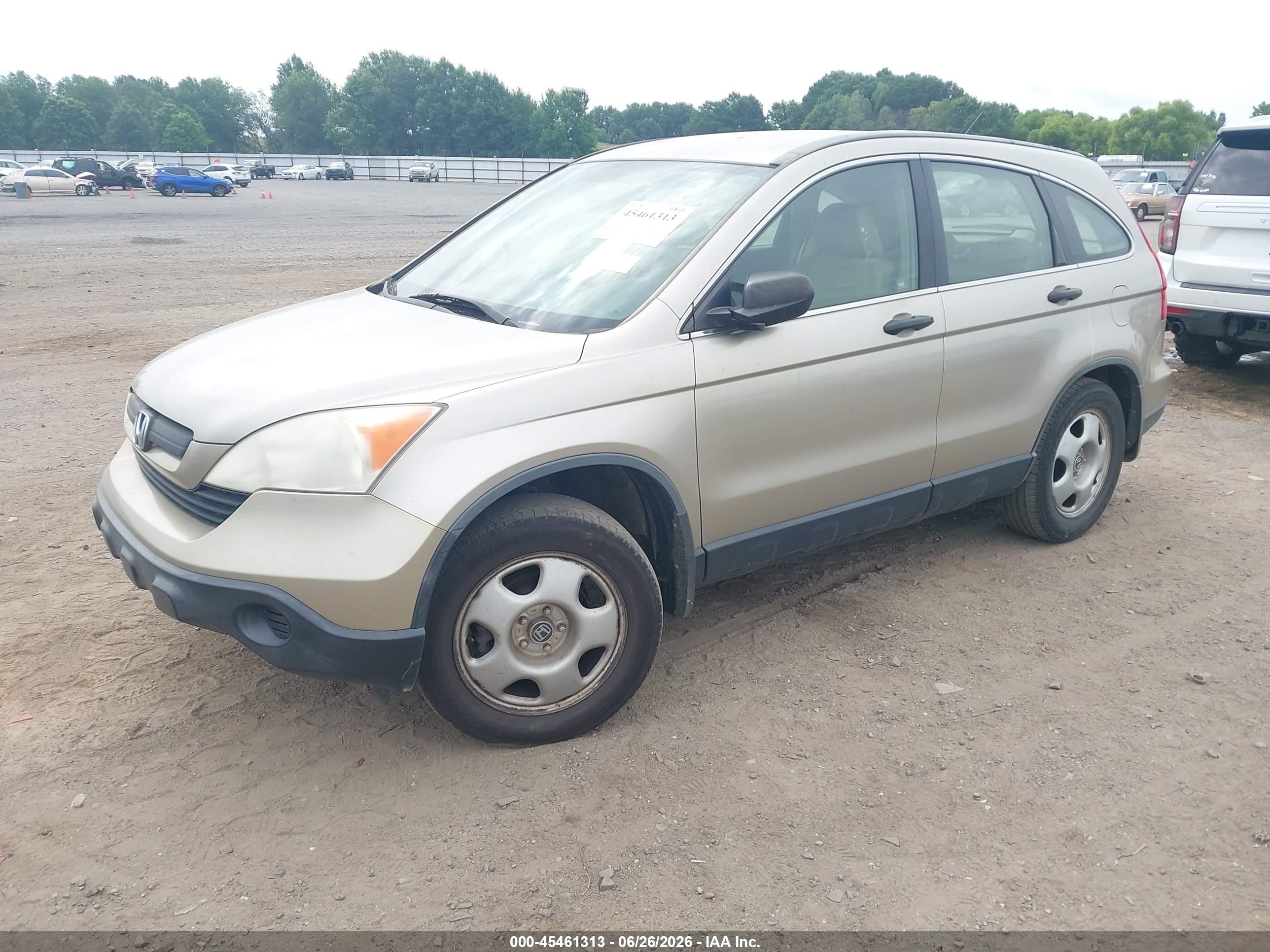 2009 Honda Cr-v Lx Gold vin: JHLRE38339C015373