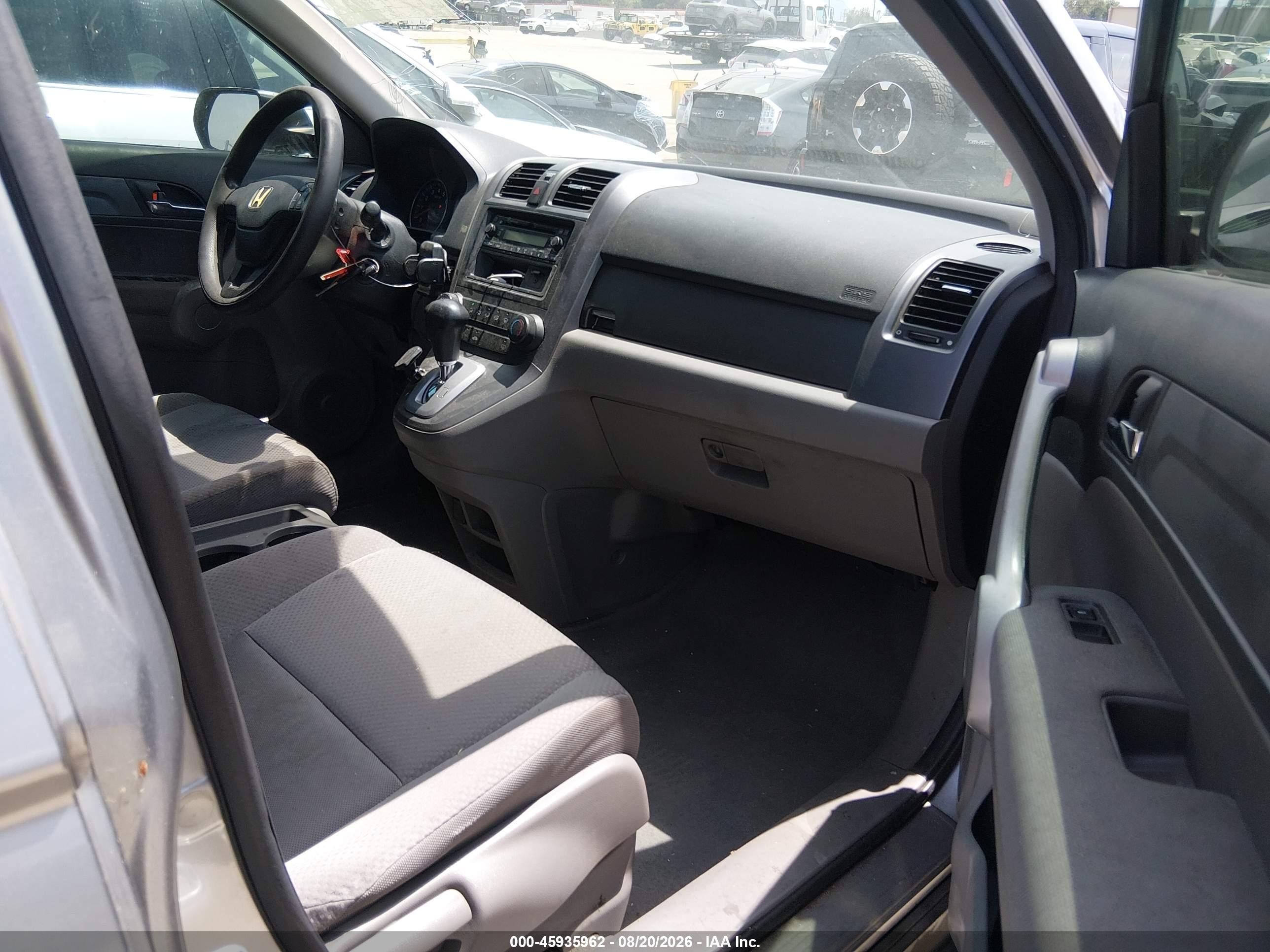 2007 Honda Cr-v Lx Gray vin: JHLRE38347C008221