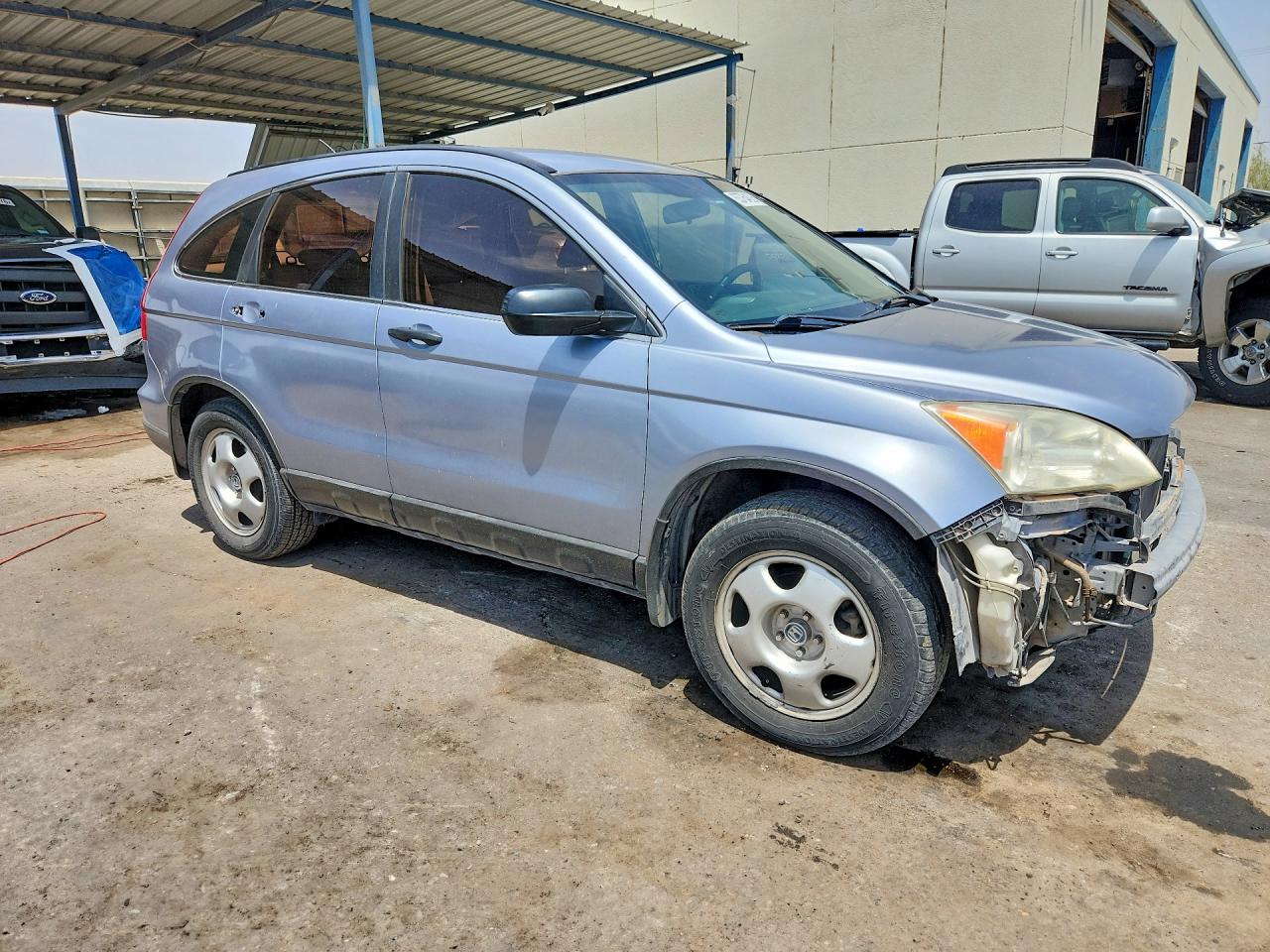 2007 Honda Cr-v Lx Blue vin: JHLRE38347C013337