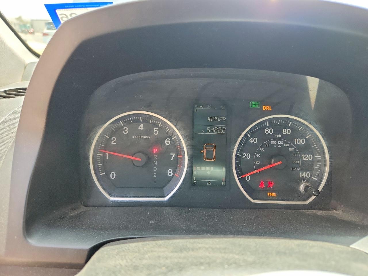 2007 Honda Cr-v Lx Blue vin: JHLRE38347C013337