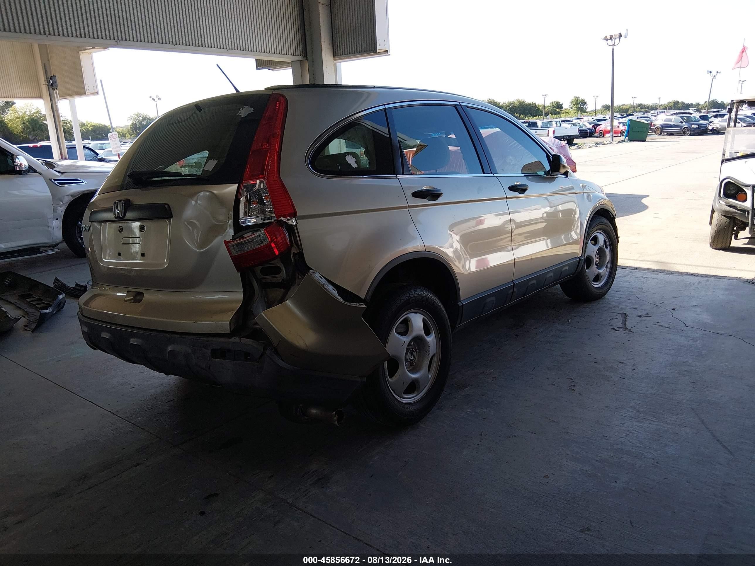 2007 Honda Cr-v Lx Gold vin: JHLRE38347C017517