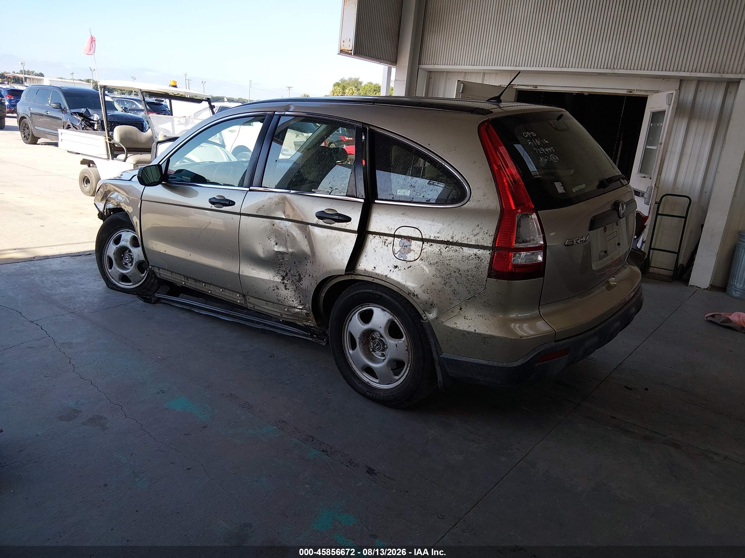 2007 Honda Cr-v Lx Gold vin: JHLRE38347C017517