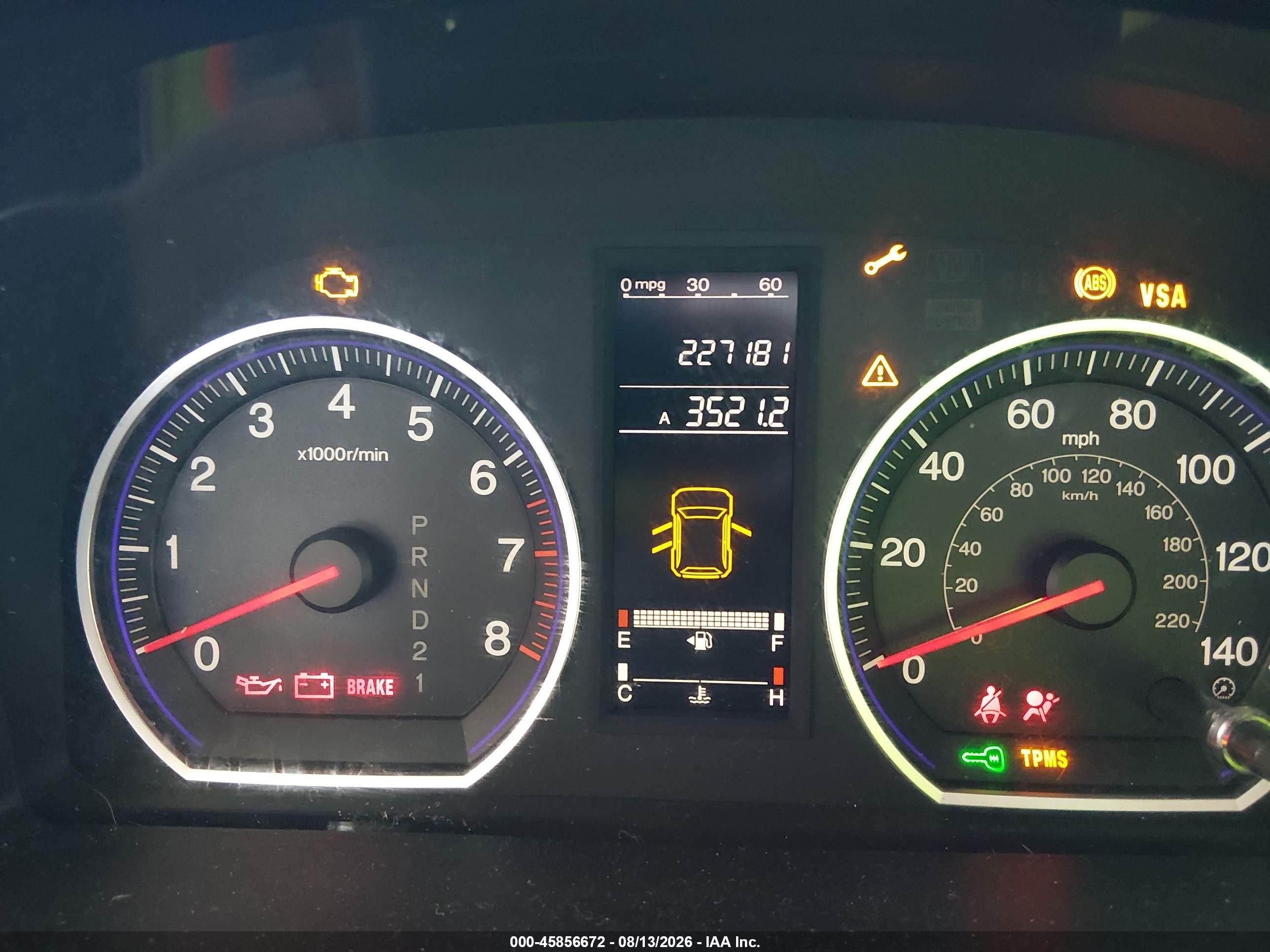 2007 Honda Cr-v Lx Gold vin: JHLRE38347C017517