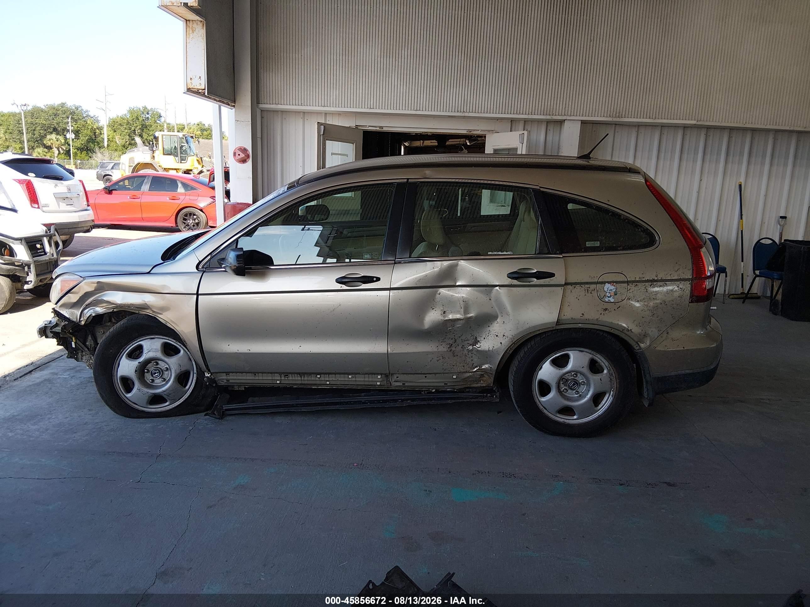 2007 Honda Cr-v Lx Gold vin: JHLRE38347C017517