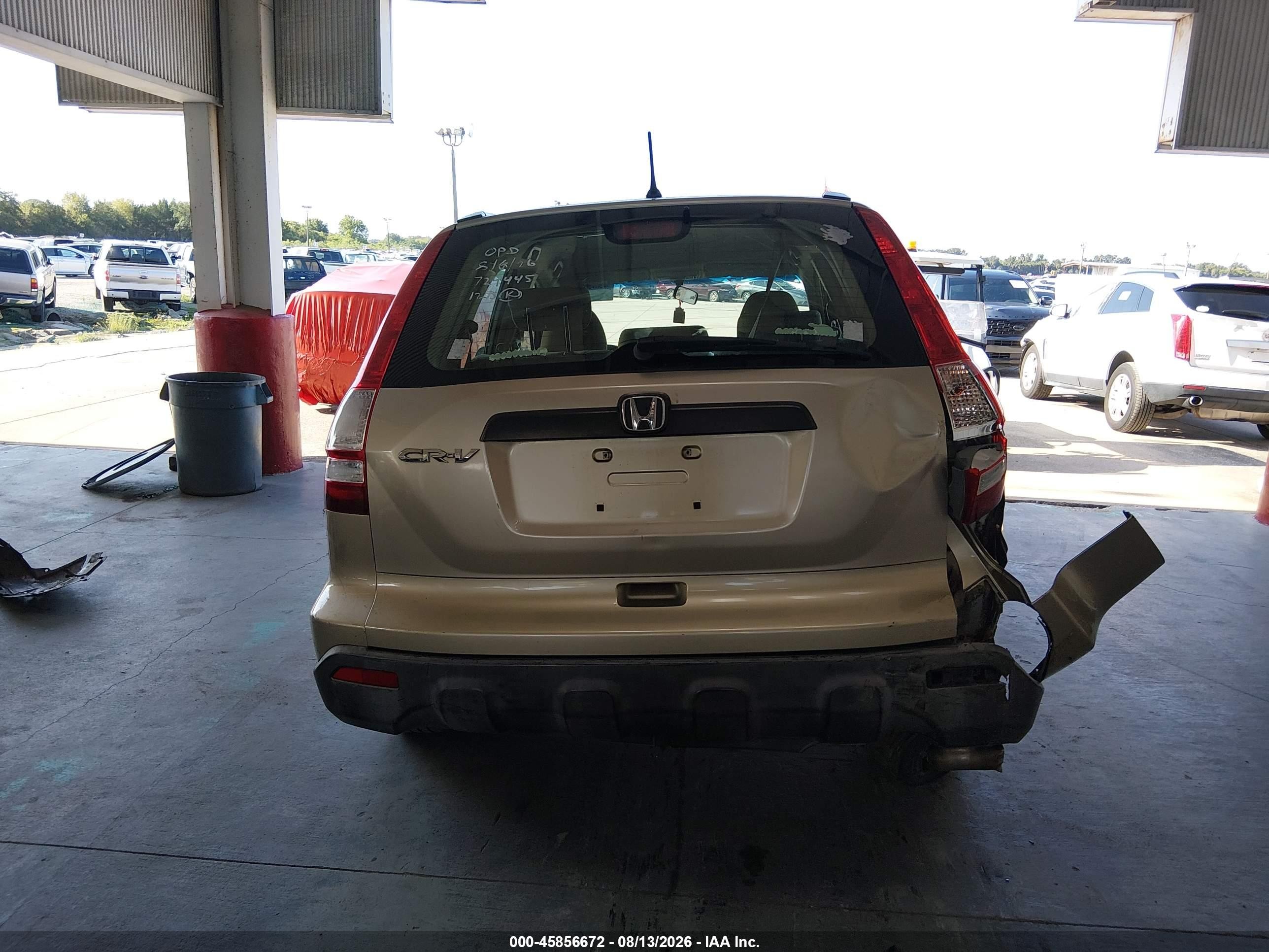 2007 Honda Cr-v Lx Gold vin: JHLRE38347C017517