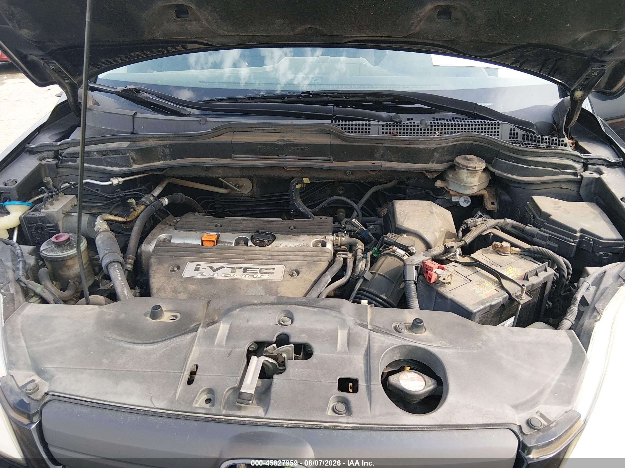 2007 Honda Cr-v Lx Black vin: JHLRE38347C033555