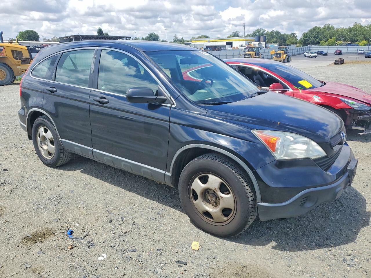 2007 Honda Cr-v Lx Black vin: JHLRE38347C046578