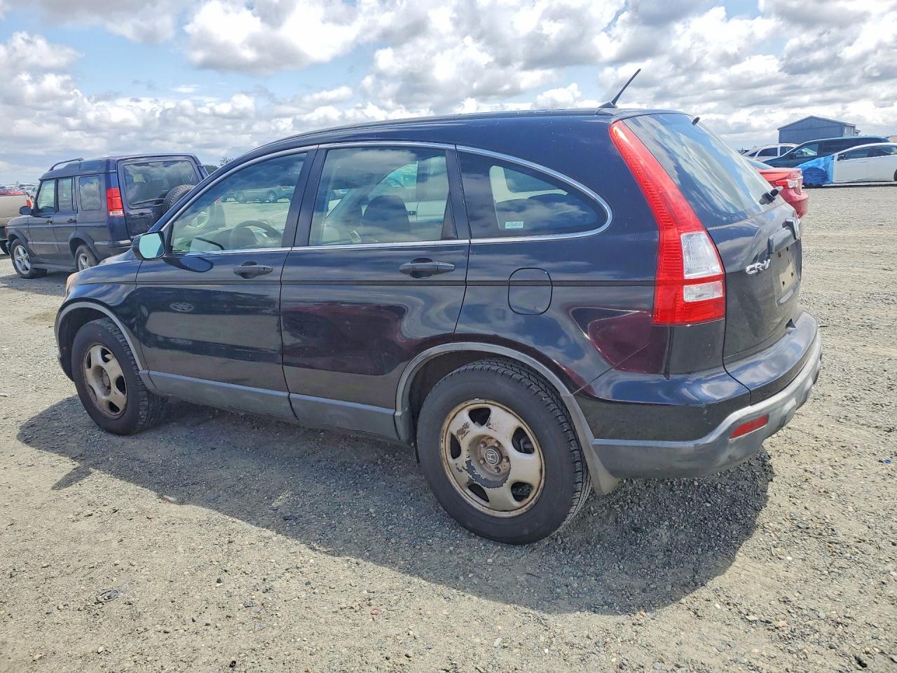 2007 Honda Cr-v Lx Black vin: JHLRE38347C046578