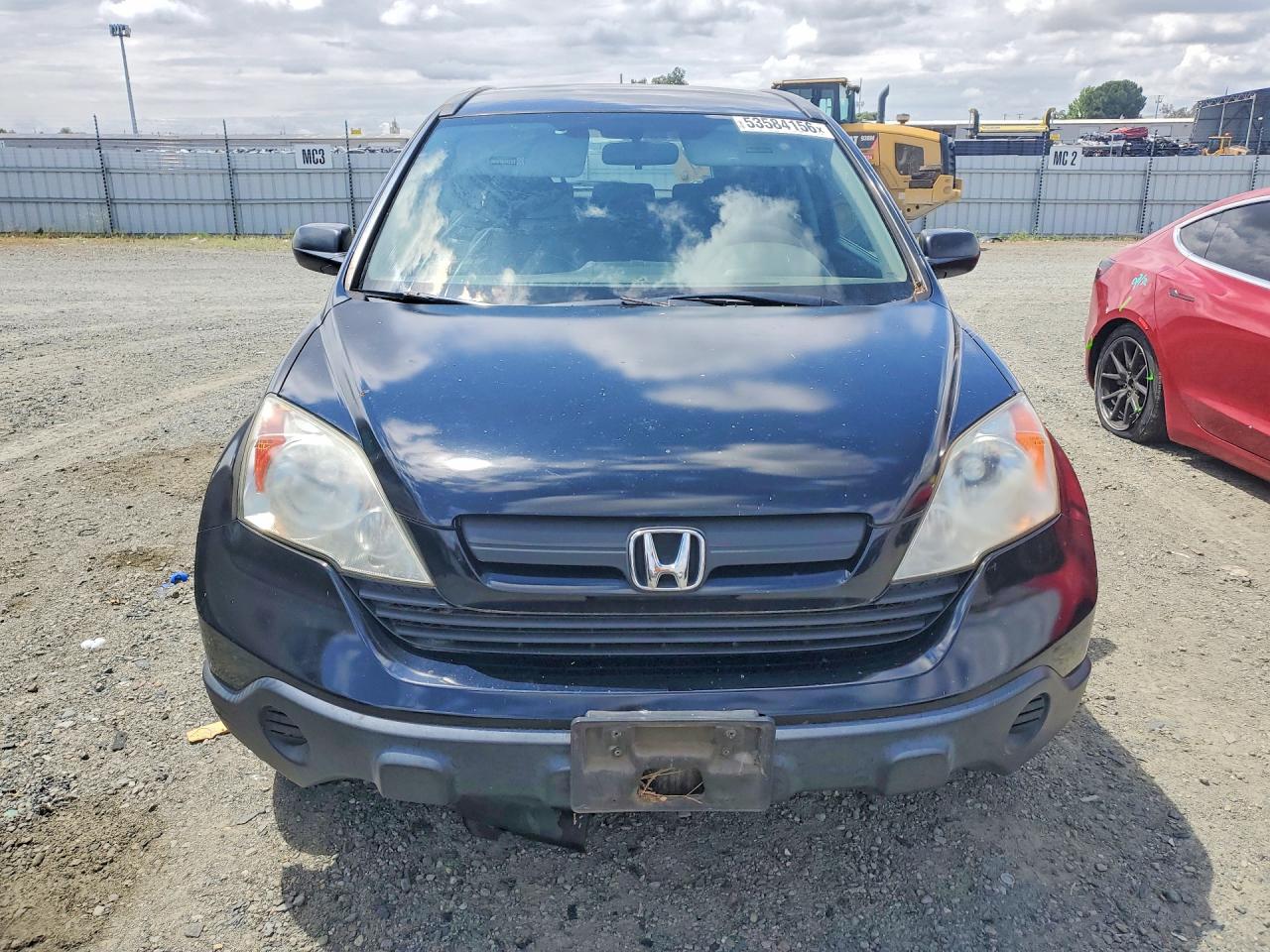 2007 Honda Cr-v Lx Black vin: JHLRE38347C046578