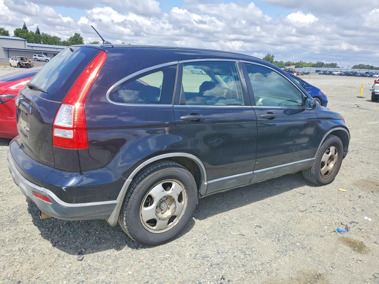 2007 Honda Cr-v Lx Black vin: JHLRE38347C046578