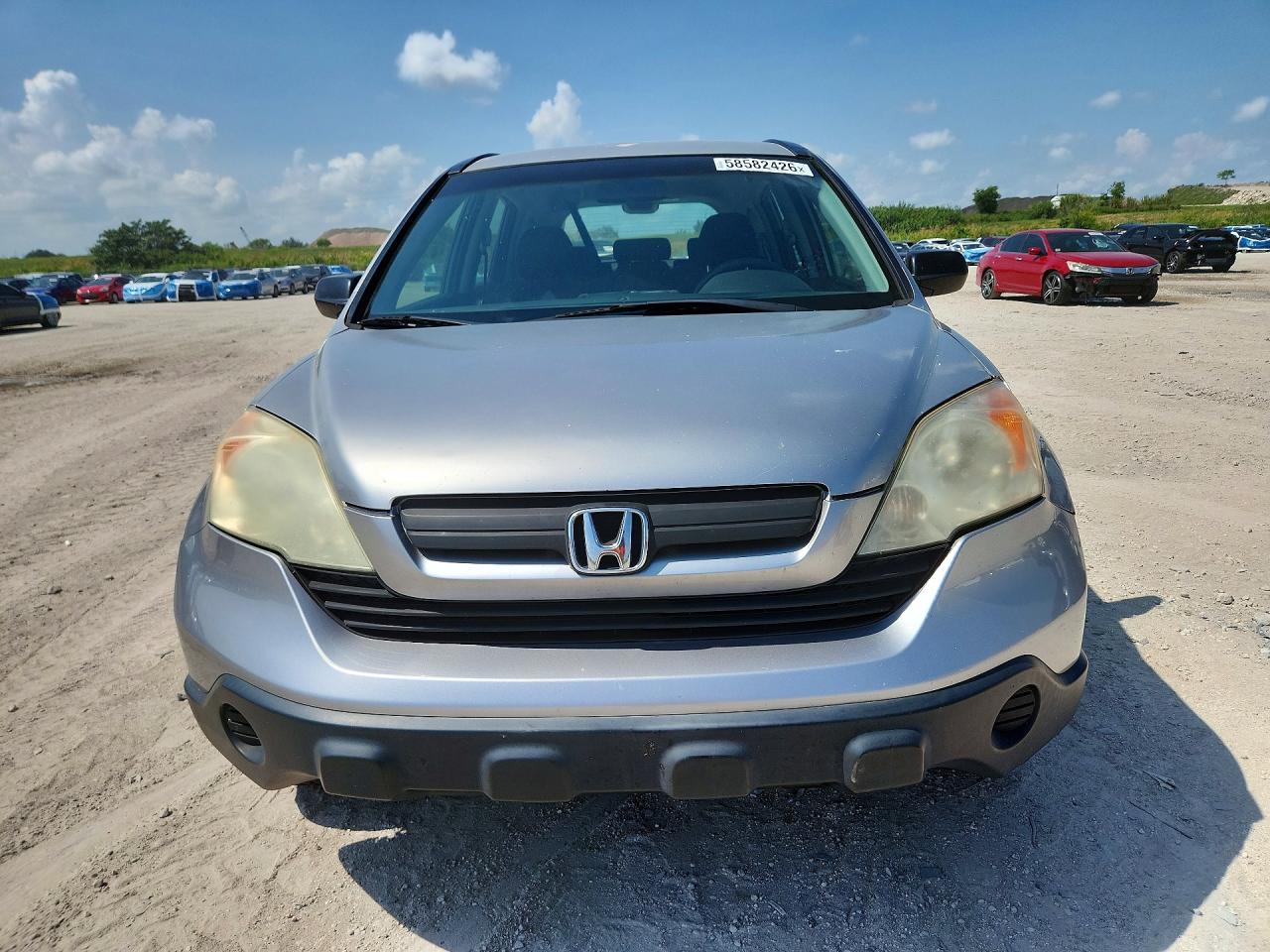 2007 Honda Cr-v Lx Silver vin: JHLRE38347C053367