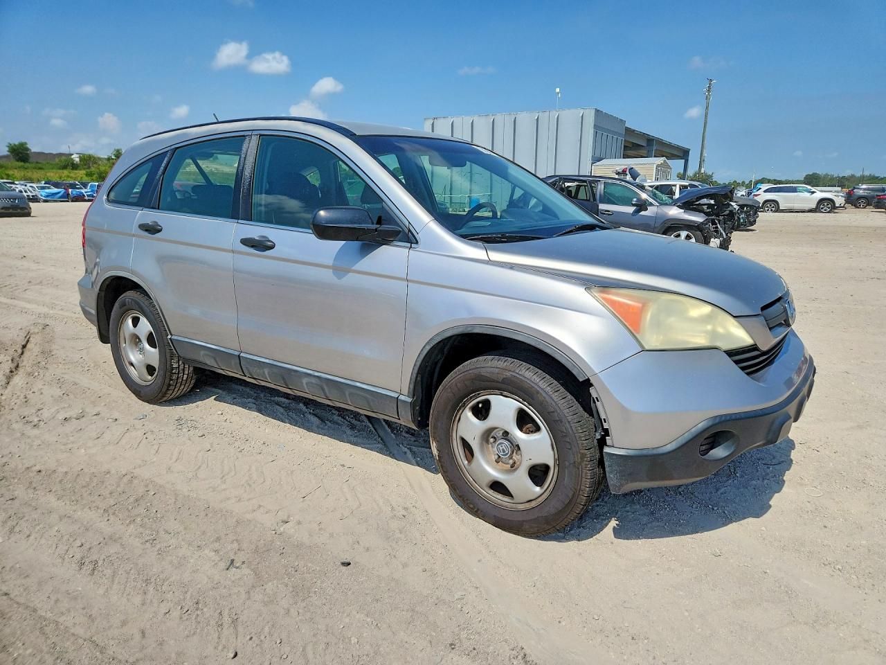 2007 Honda Cr-v Lx Silver vin: JHLRE38347C053367