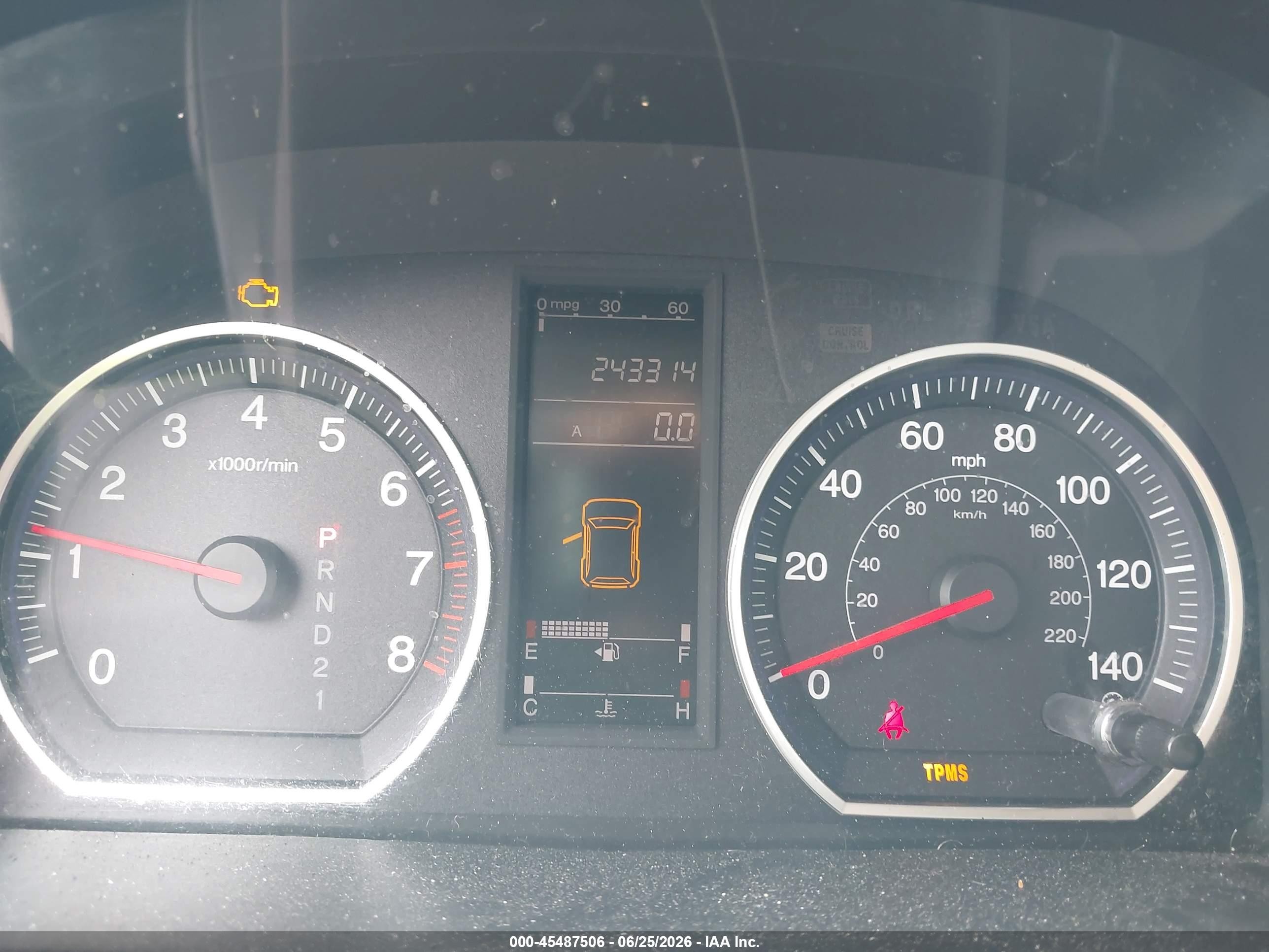 2007 Honda Cr-v Lx Silver vin: JHLRE38347C053790