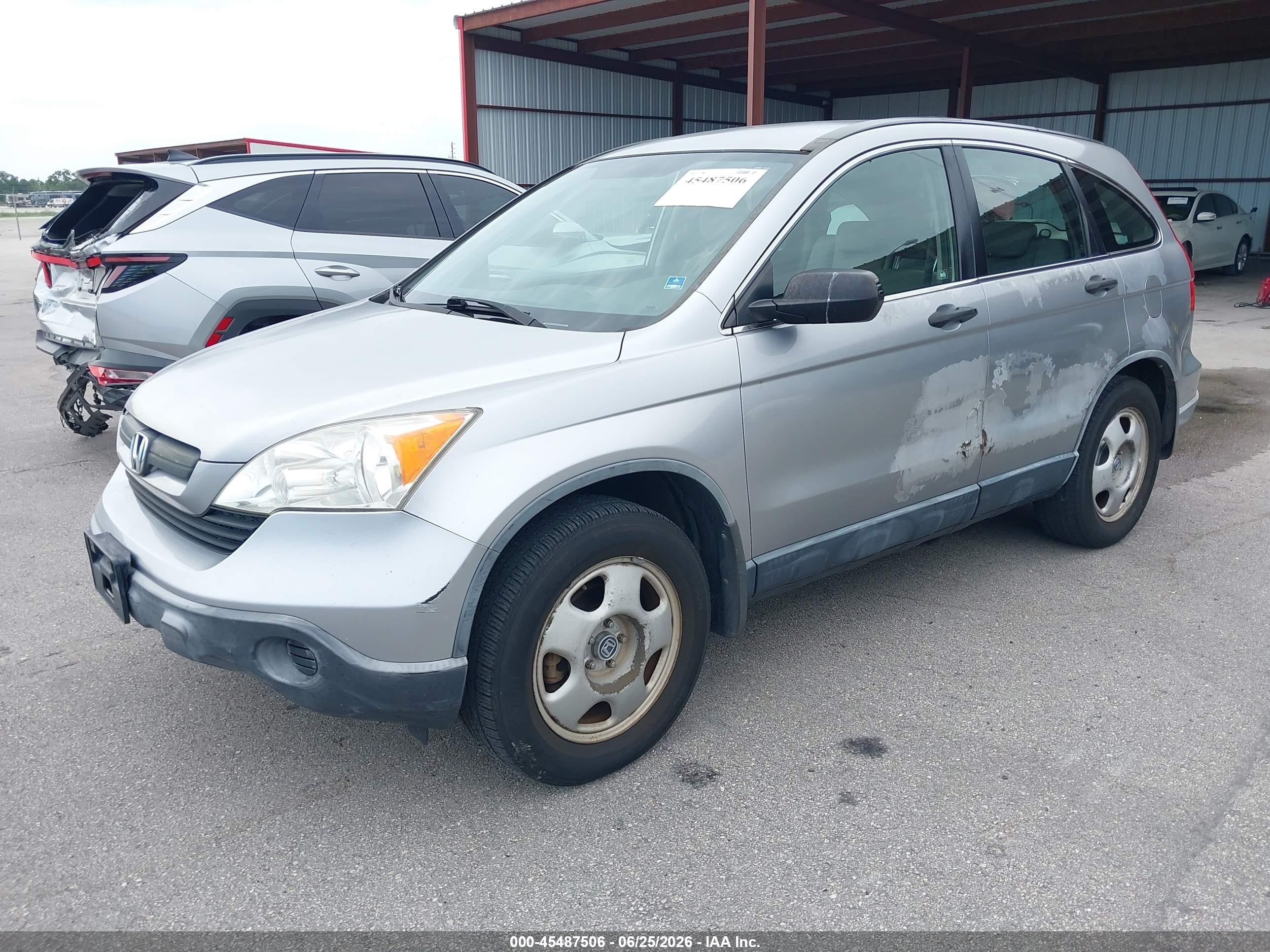2007 Honda Cr-v Lx Silver vin: JHLRE38347C053790