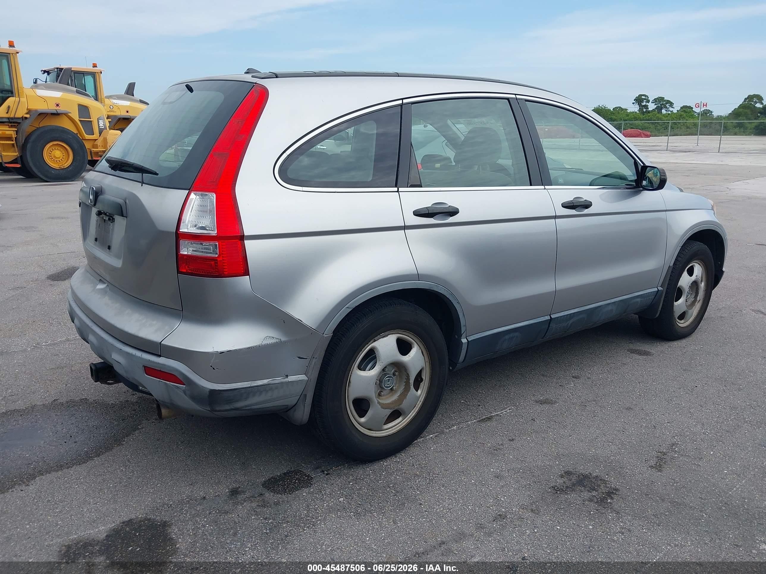 2007 Honda Cr-v Lx Silver vin: JHLRE38347C053790