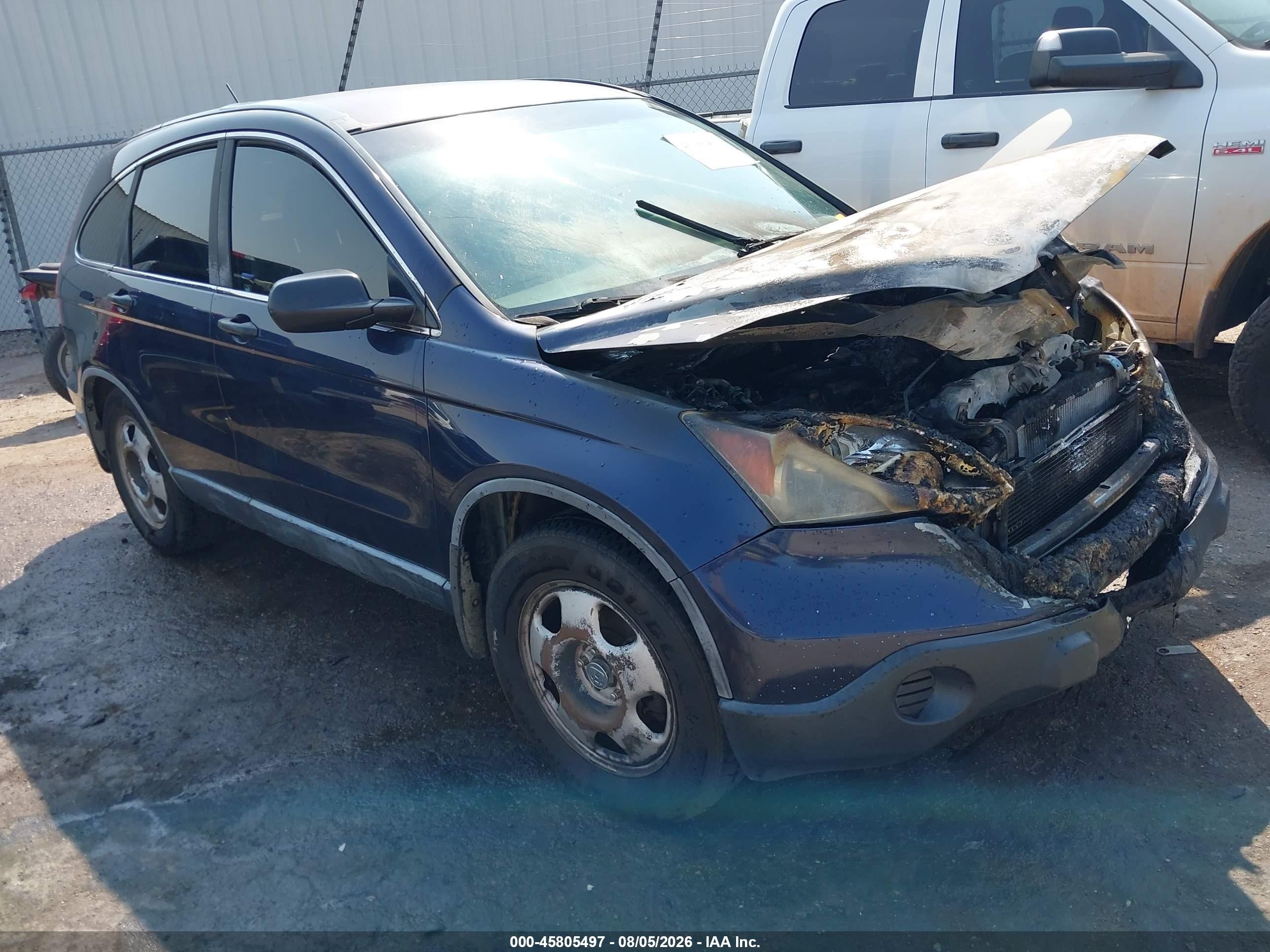 2008 Honda Cr-v Lx Синий vin: JHLRE38348C000329