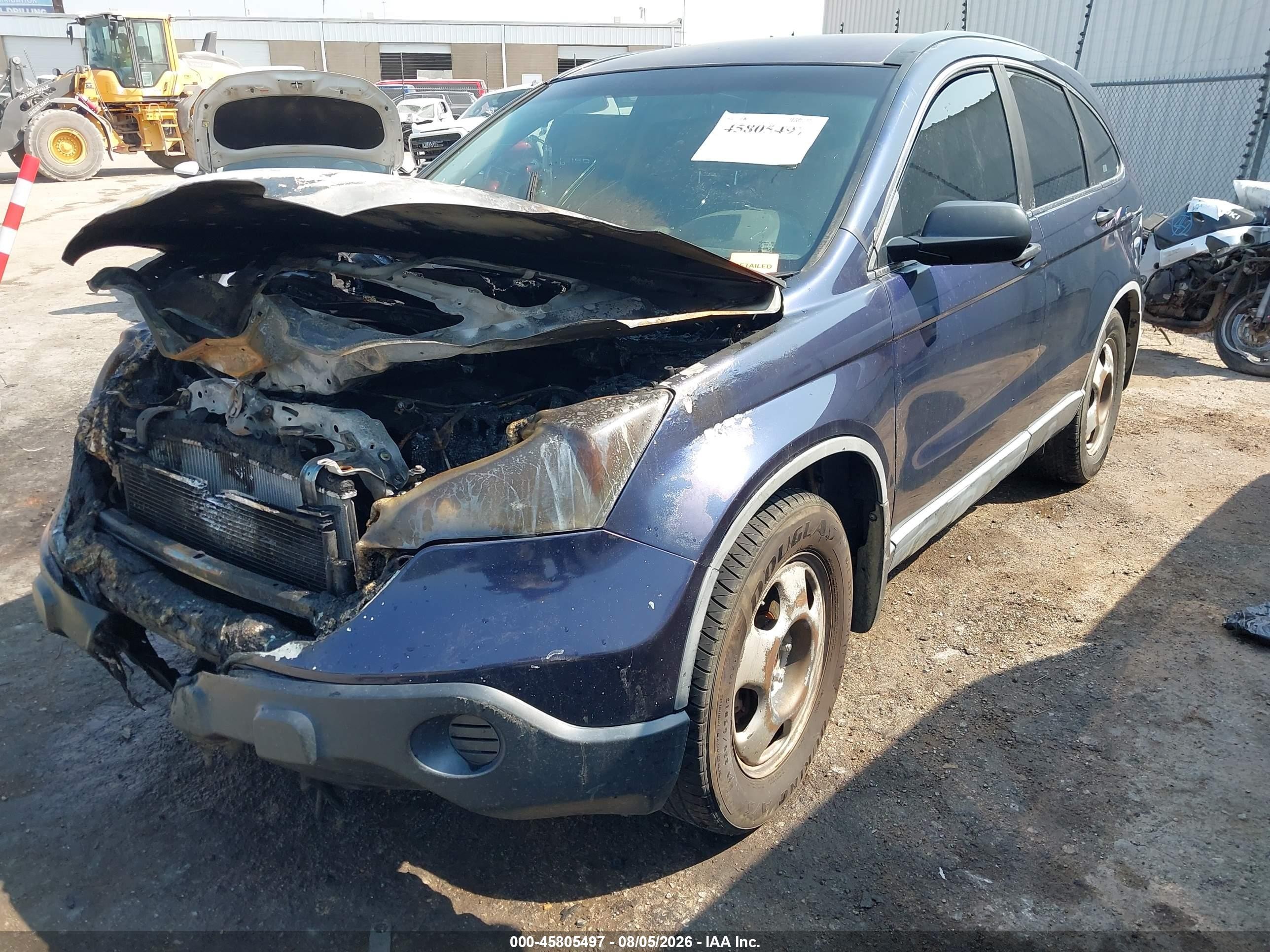 2008 Honda Cr-v Lx Синий vin: JHLRE38348C000329