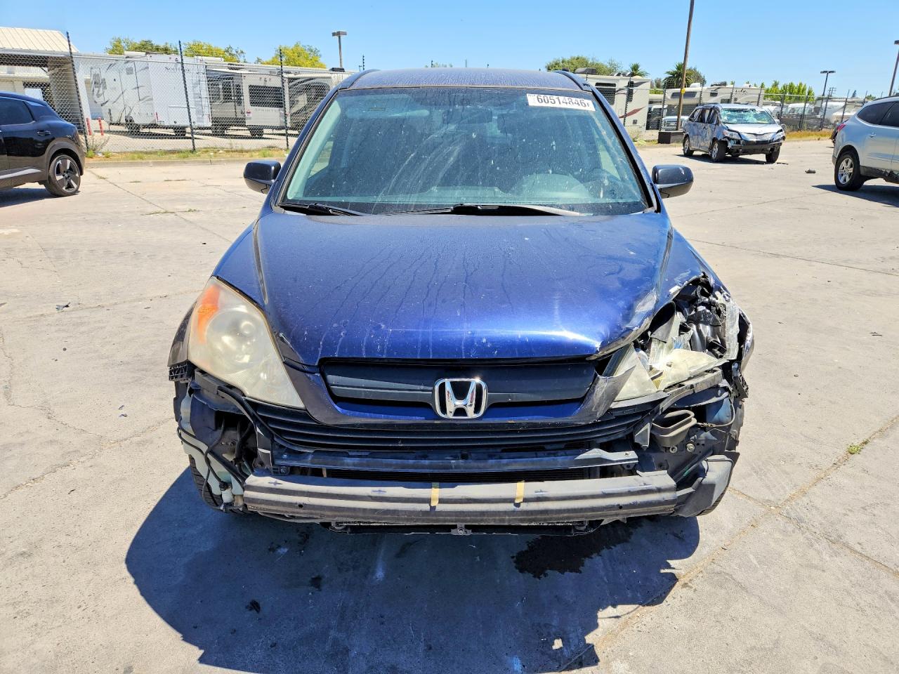 2008 Honda Cr-v Lx Blue vin: JHLRE38348C004820