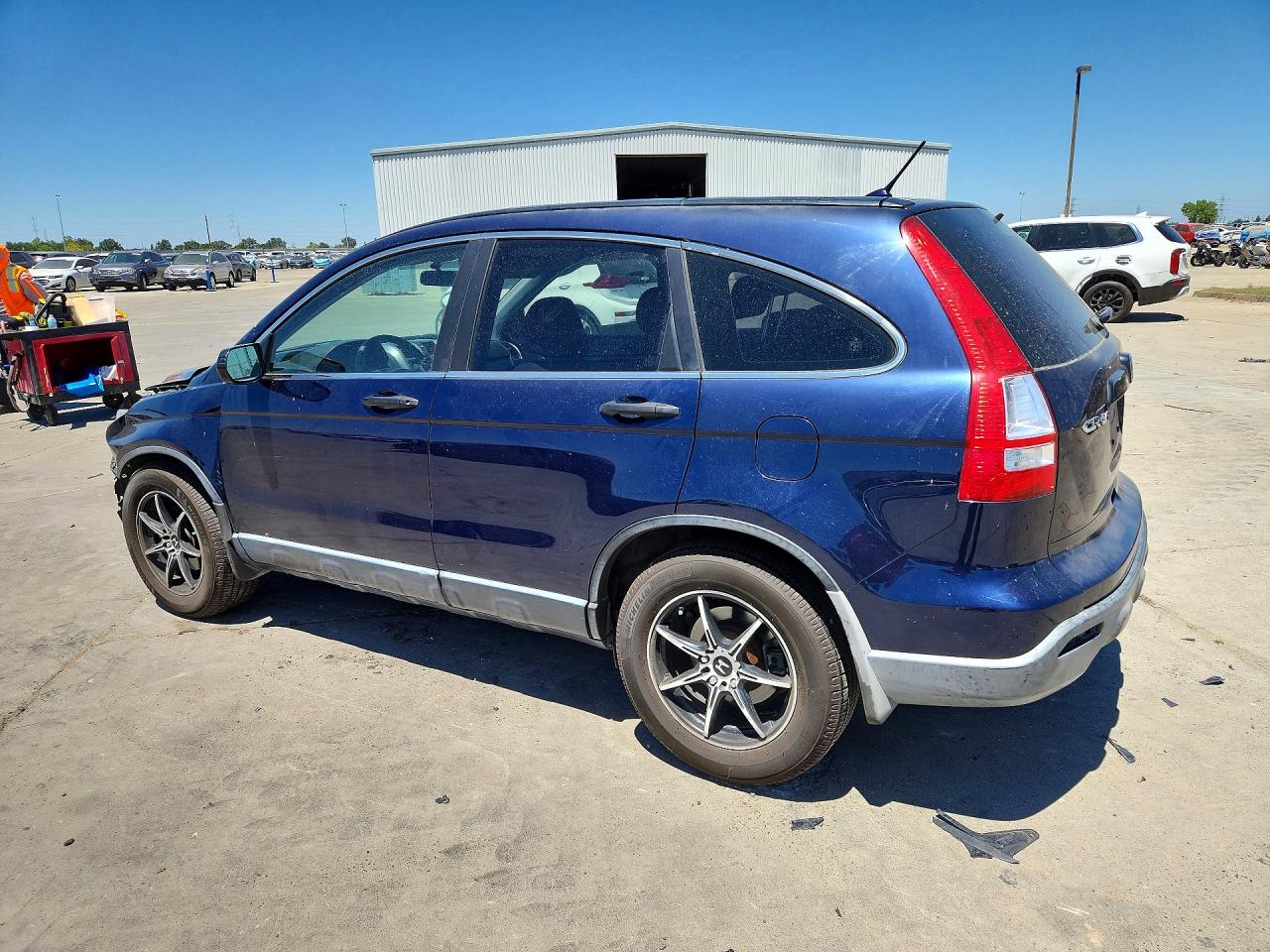 2008 Honda Cr-v Lx Blue vin: JHLRE38348C004820