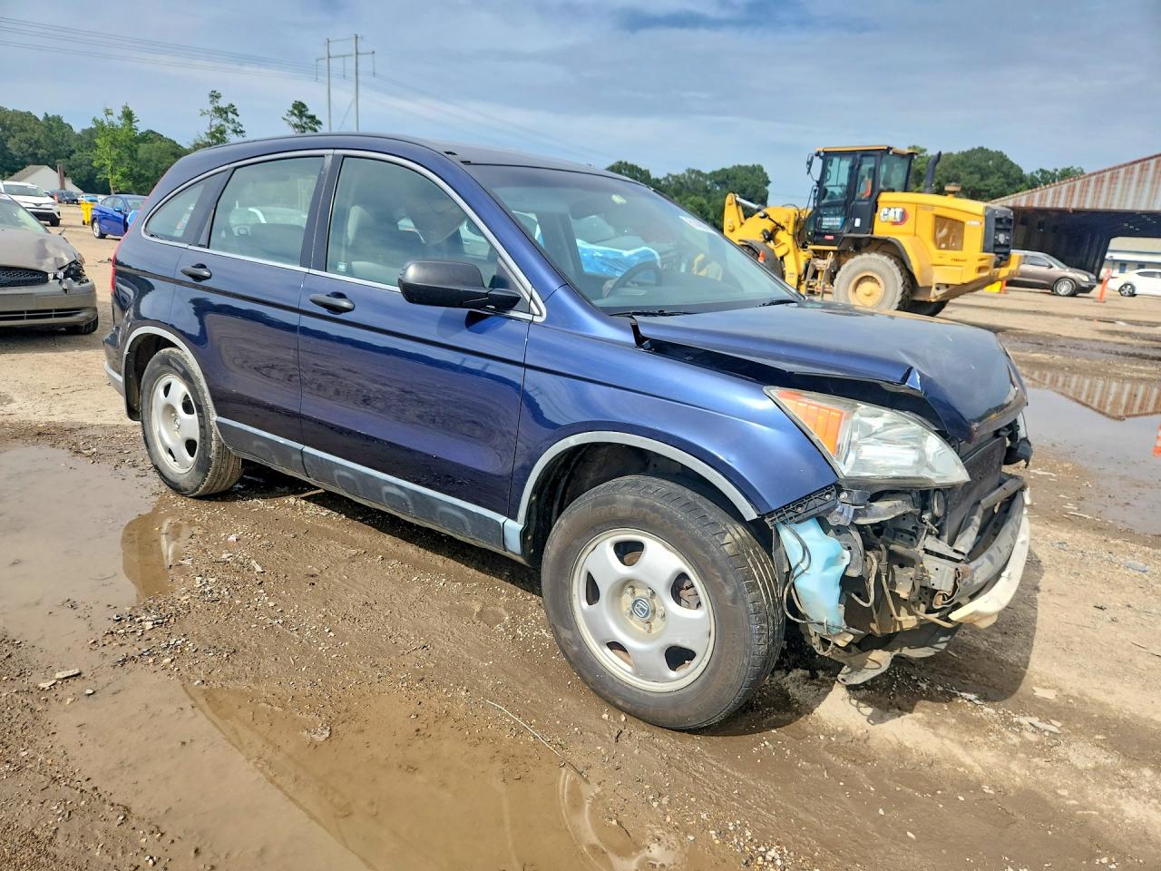 2008 Honda Cr-v Lx Blue vin: JHLRE38348C007927