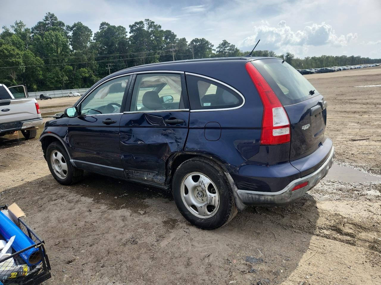 2008 Honda Cr-v Lx Blue vin: JHLRE38348C007927