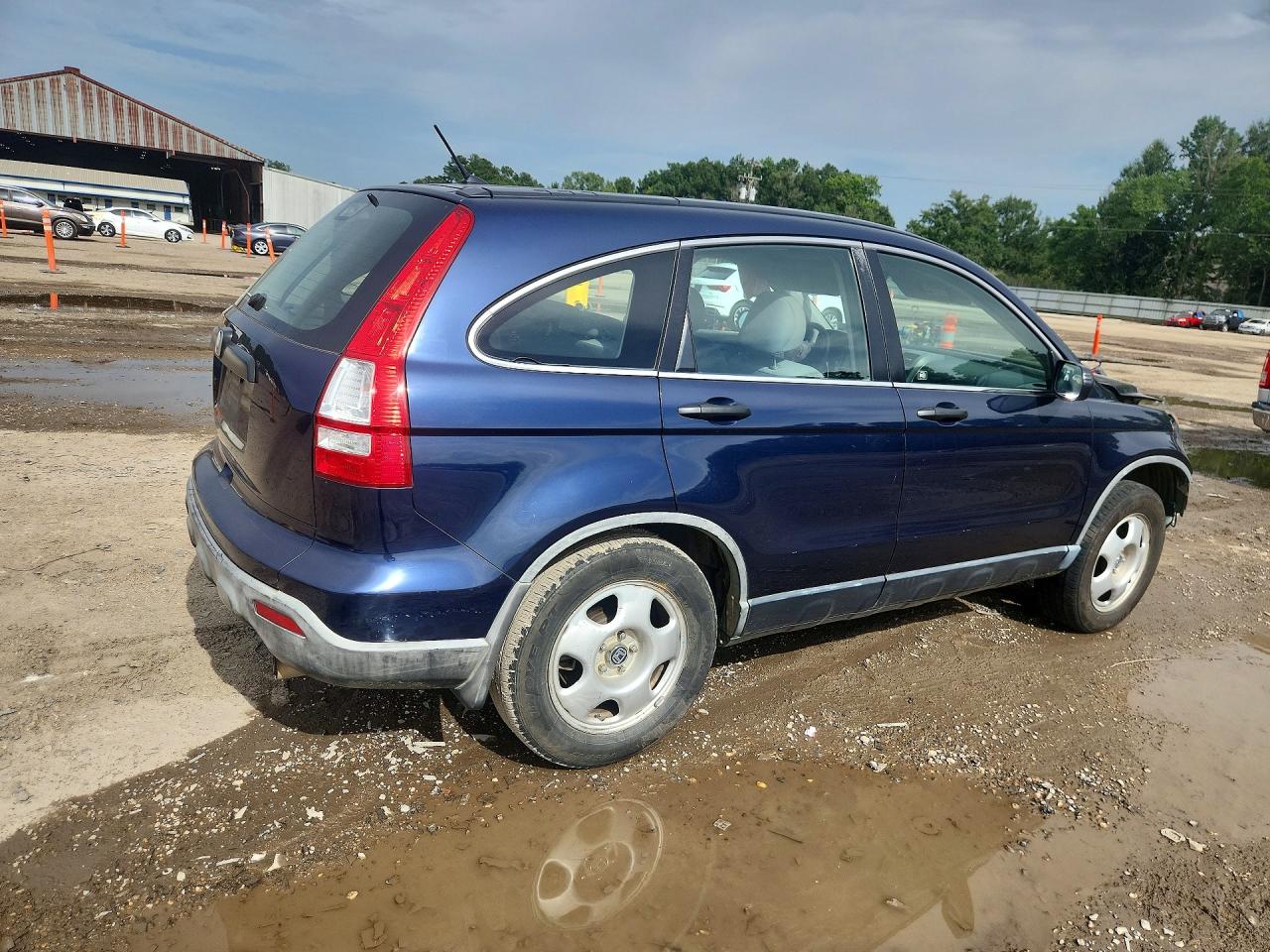 2008 Honda Cr-v Lx Blue vin: JHLRE38348C007927