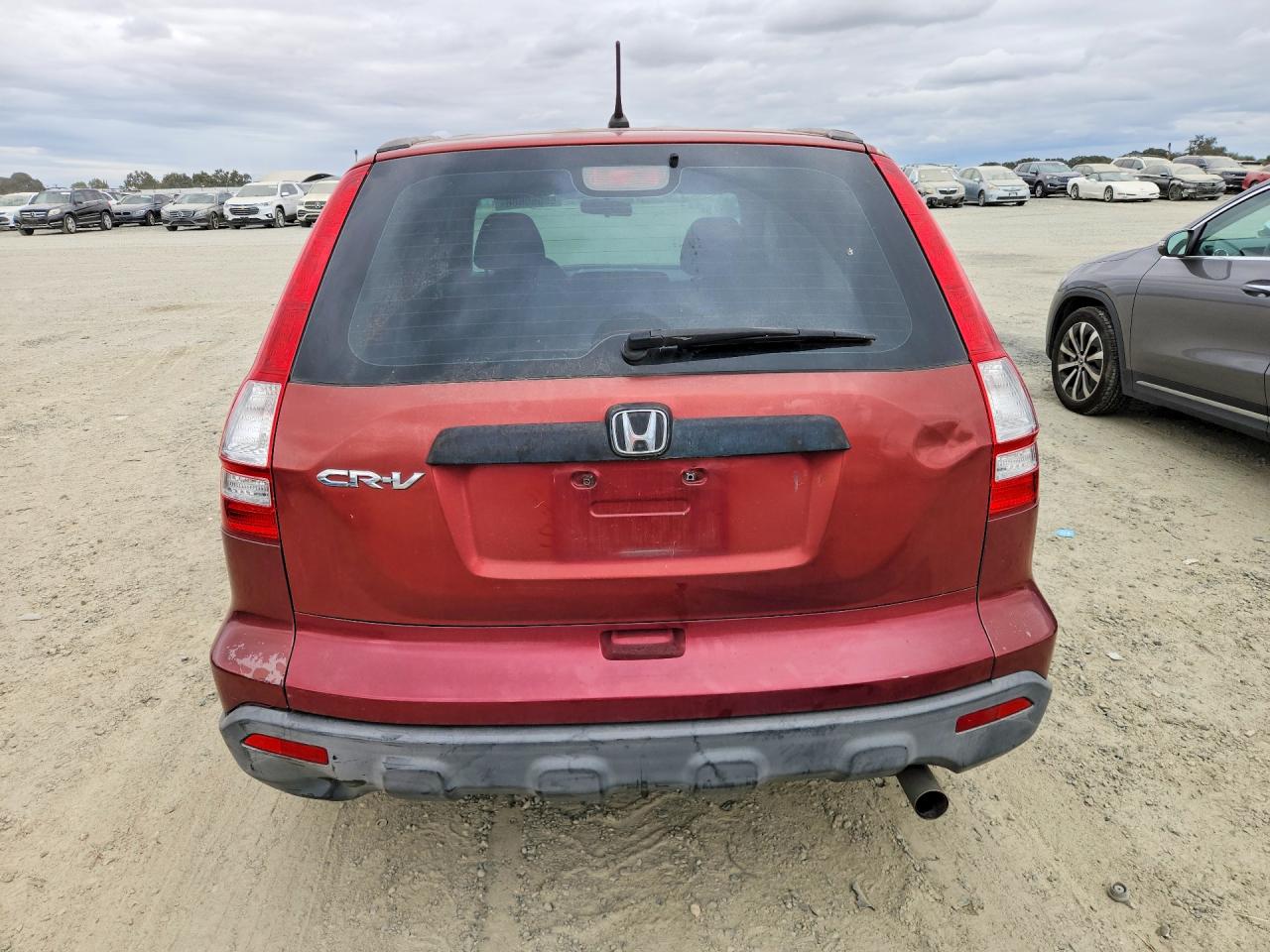 2008 Honda Cr-v Lx Red vin: JHLRE38348C056934