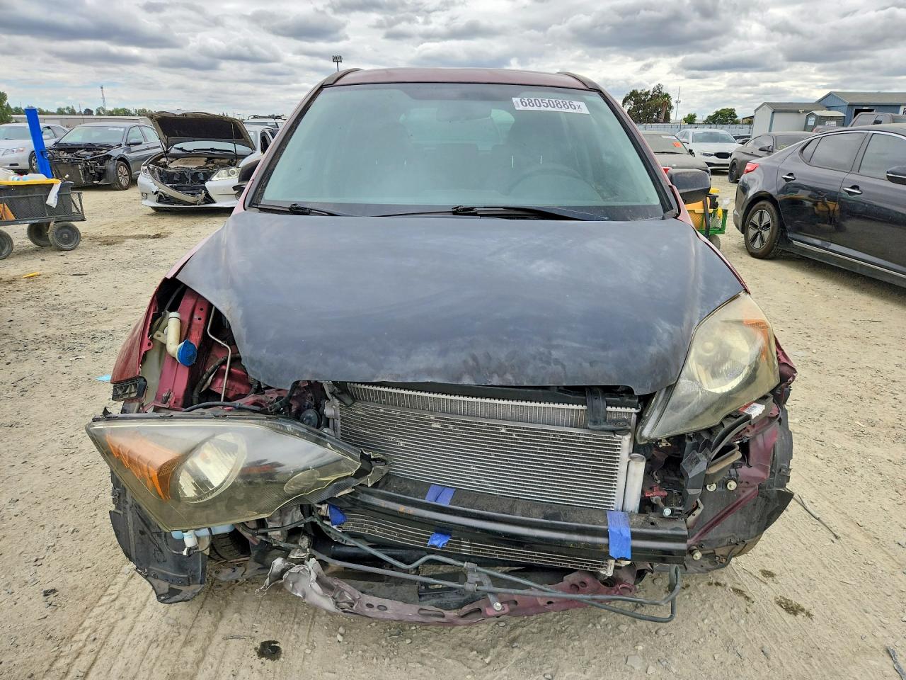 2008 Honda Cr-v Lx Red vin: JHLRE38348C056934