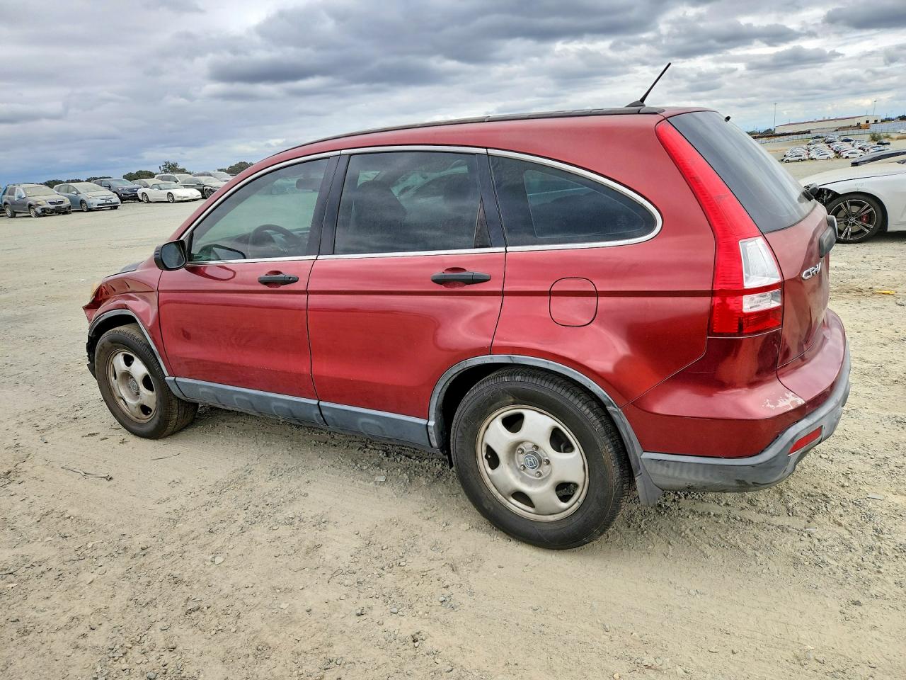2008 Honda Cr-v Lx Red vin: JHLRE38348C056934