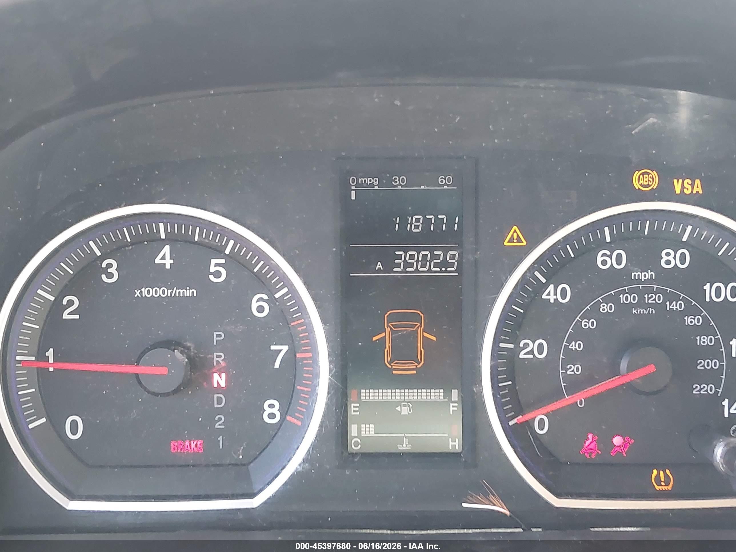 2007 Honda Cr-v Lx Green vin: JHLRE38357C017834