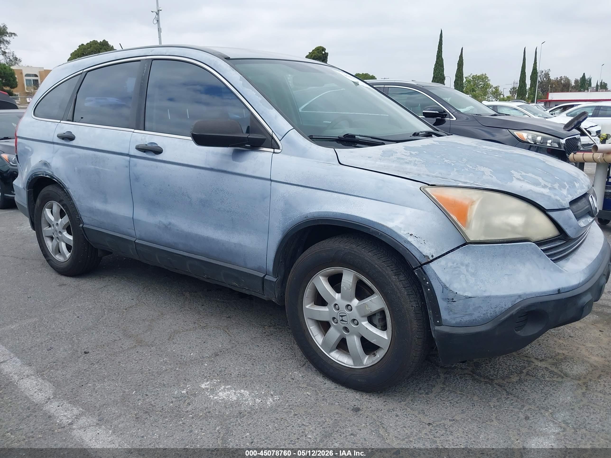 2007 Honda Cr-v Lx Light Blue vin: JHLRE38357C020846