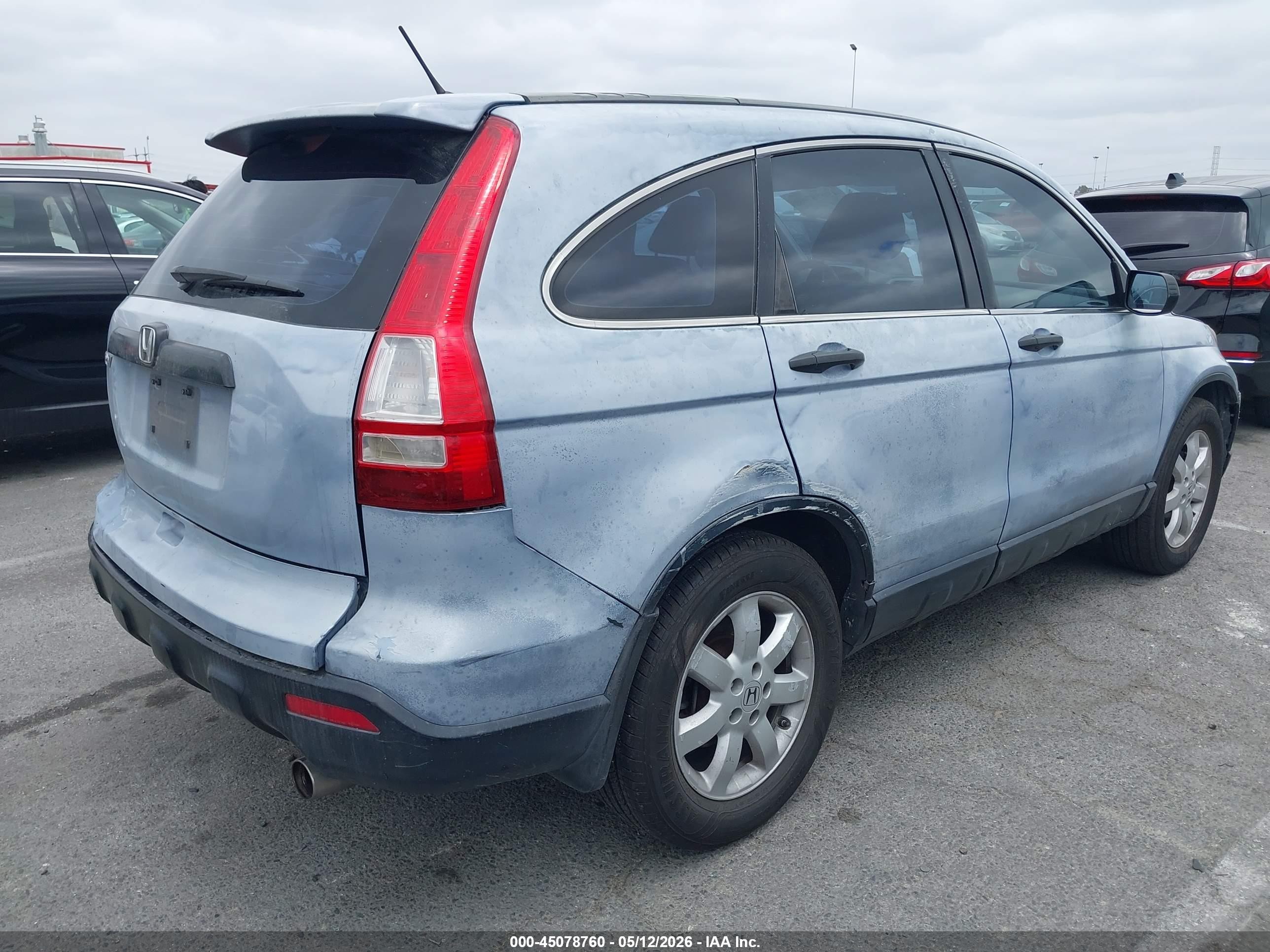 2007 Honda Cr-v Lx Light Blue vin: JHLRE38357C020846
