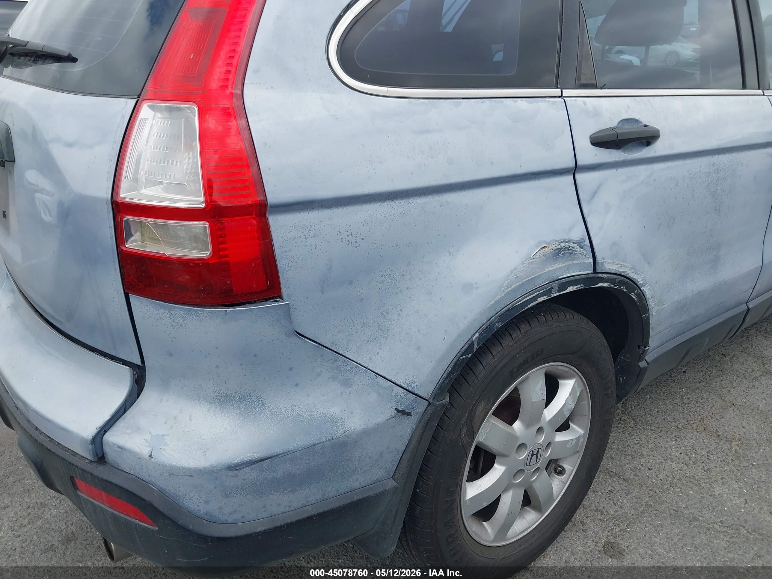 2007 Honda Cr-v Lx Light Blue vin: JHLRE38357C020846