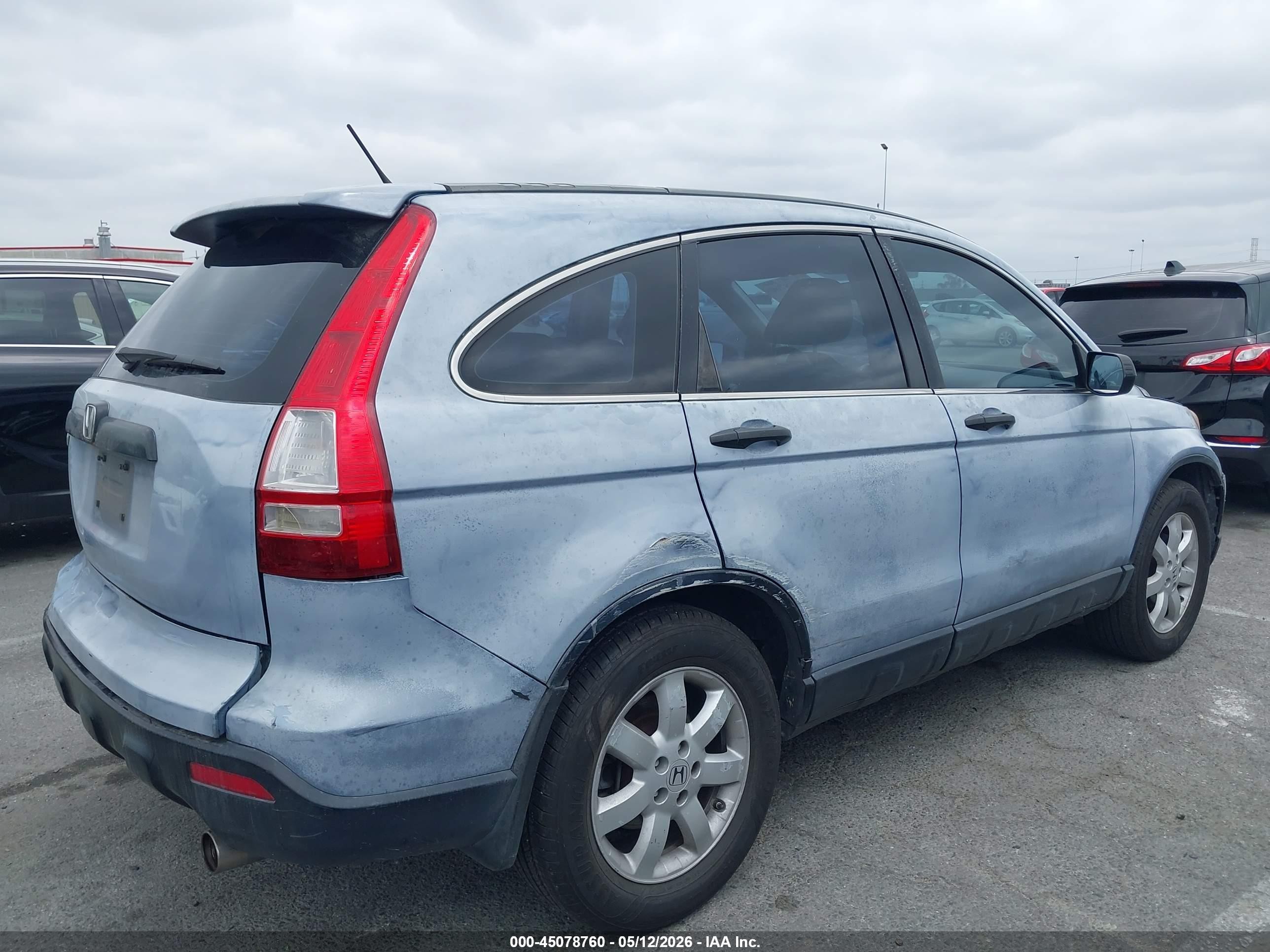 2007 Honda Cr-v Lx Light Blue vin: JHLRE38357C020846