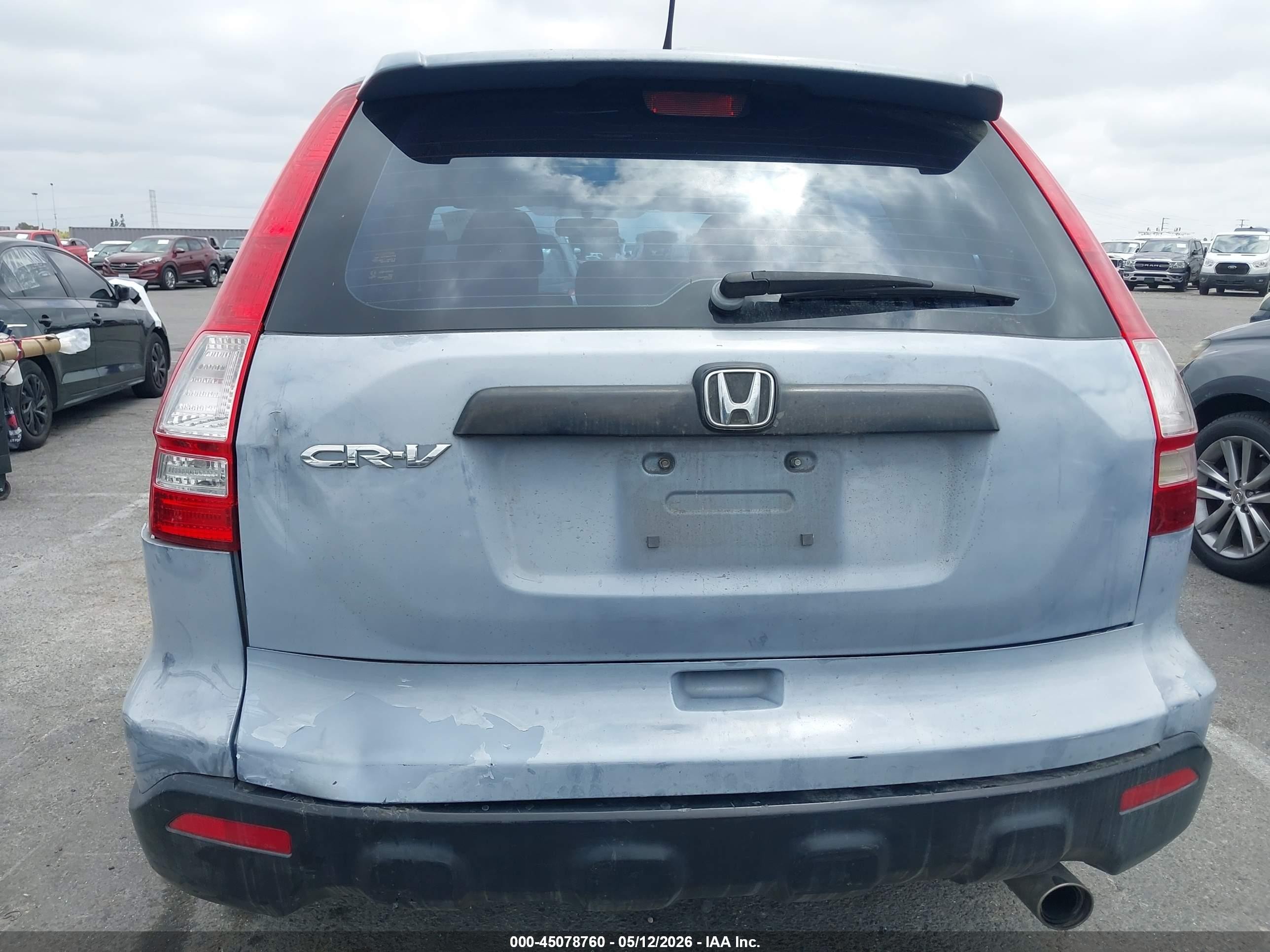 2007 Honda Cr-v Lx Light Blue vin: JHLRE38357C020846