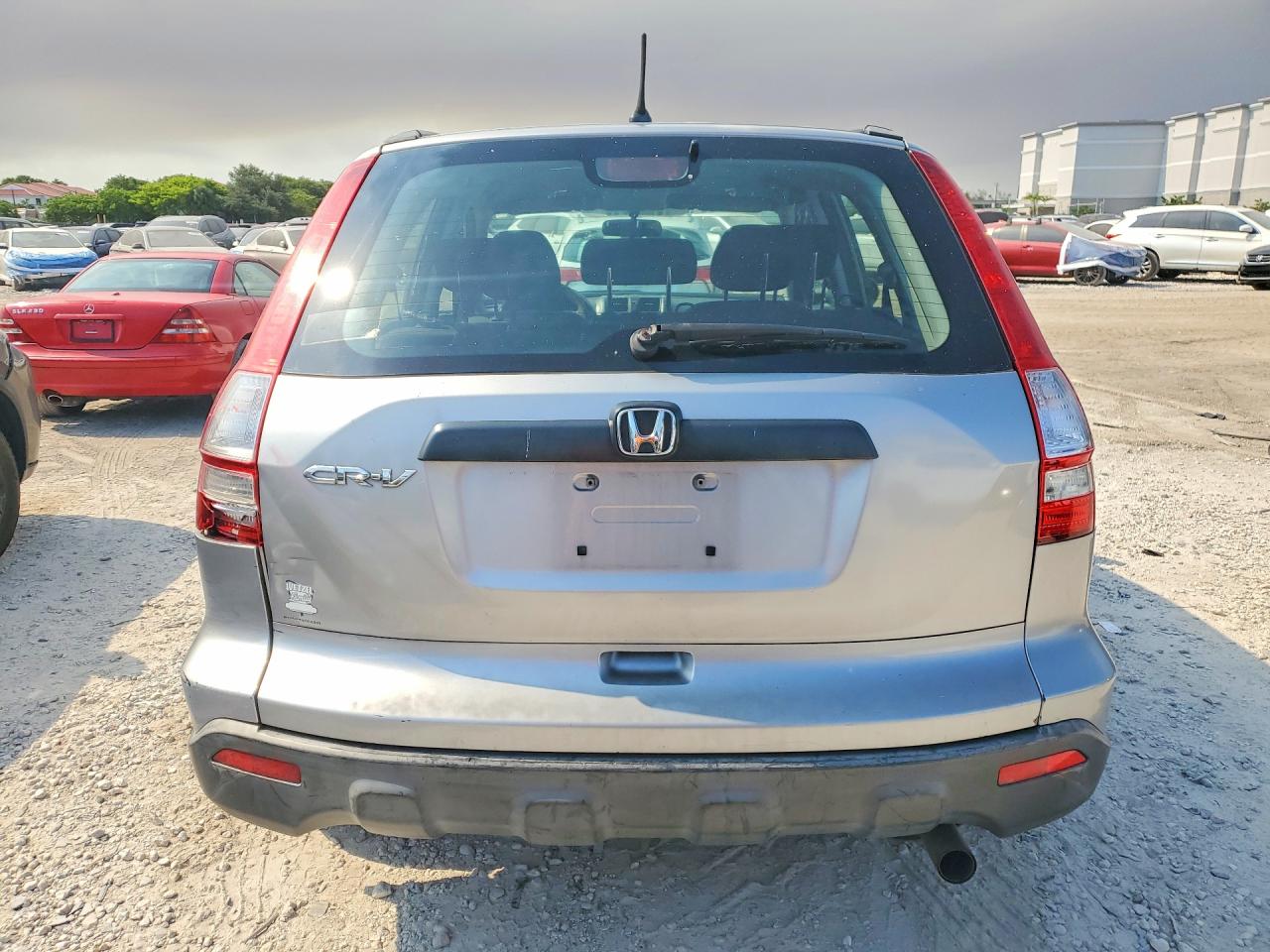 2007 Honda Cr-v Lx Silver vin: JHLRE38357C028252