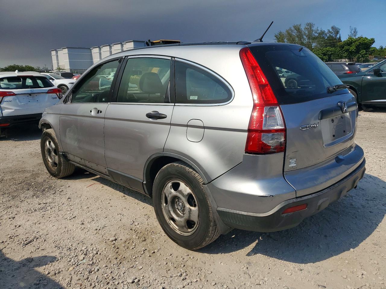 2007 Honda Cr-v Lx Silver vin: JHLRE38357C028252
