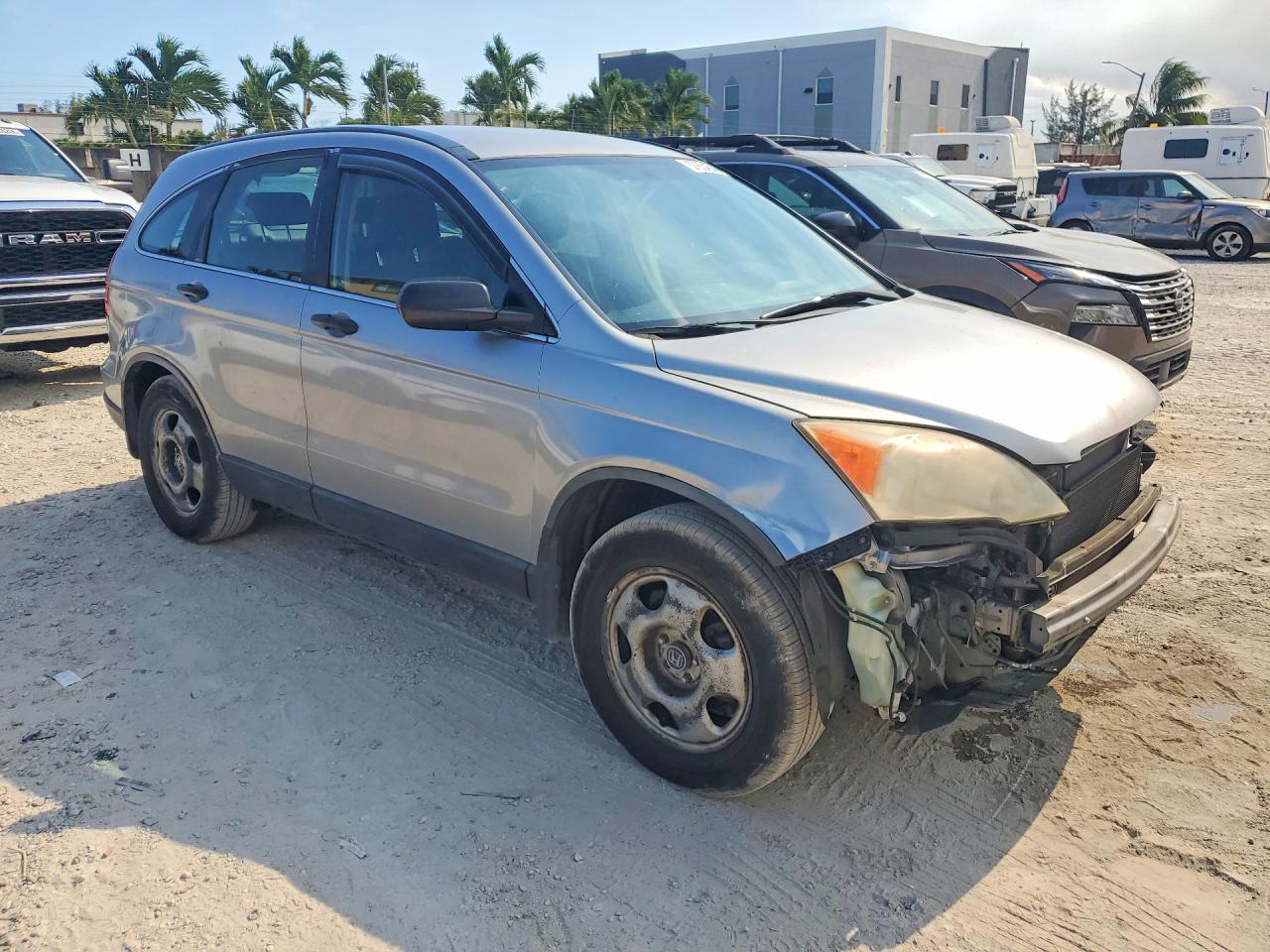 2007 Honda Cr-v Lx Silver vin: JHLRE38357C028252